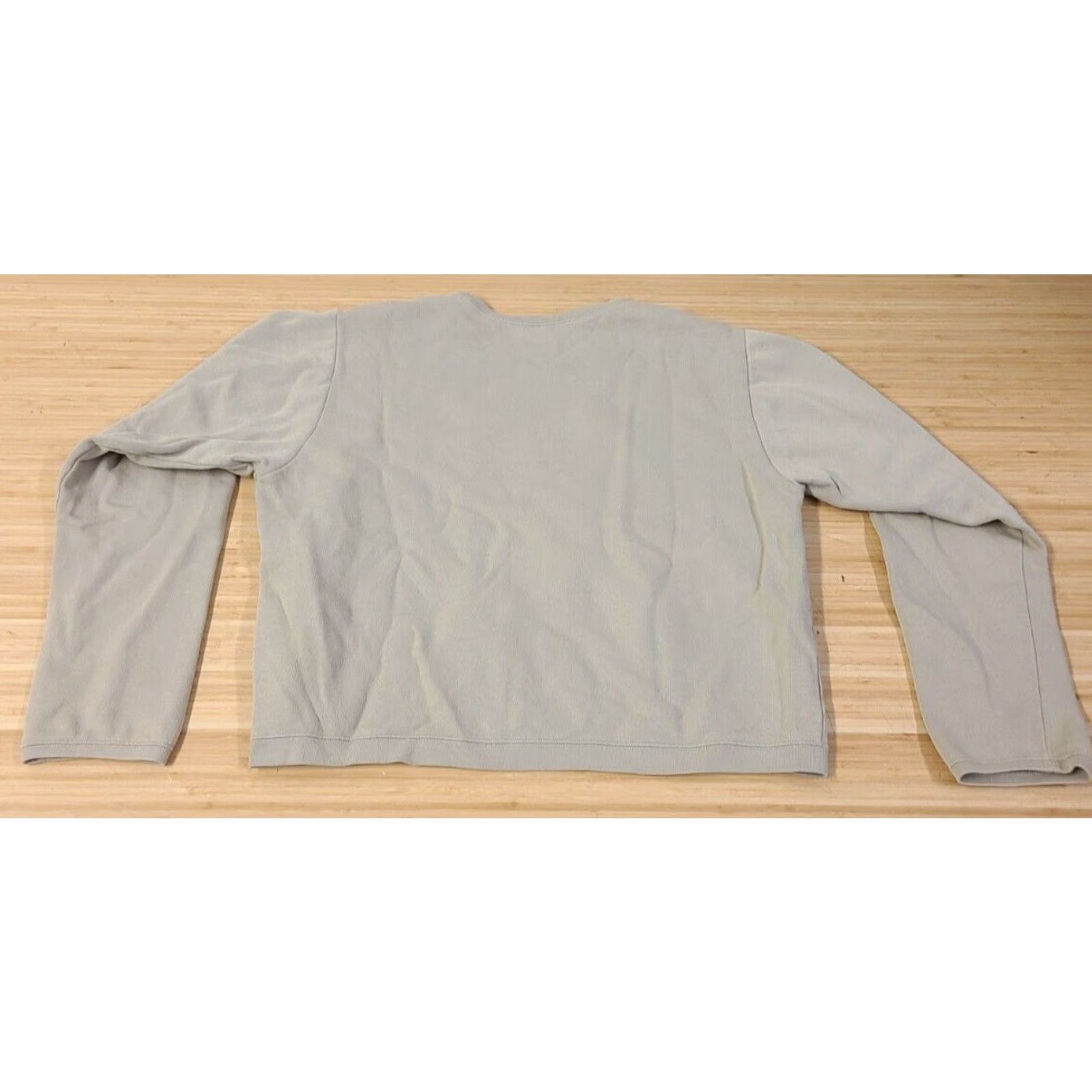 Nike VINTAGE Nike Sweatshirt Womens L Beige Khaki Logo Pullover Crew Neck Cropped Size L / US 10 / IT 46 - 5 Thumbnail