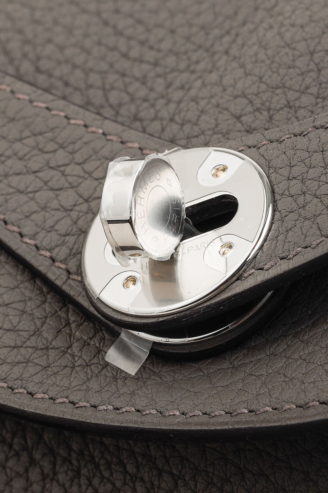 Hermes Hermes Lindy 30 Gris Etain Taurillon PHW Shoulder Bag Size ONE SIZE - 11 Thumbnail