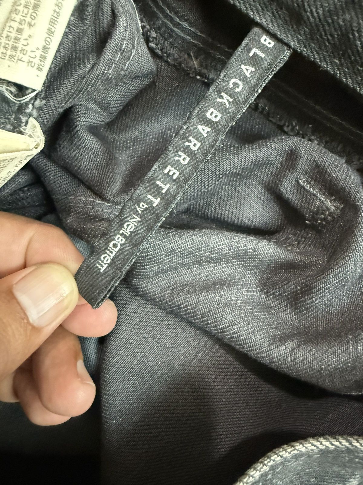 Neil Barrett NEIL BARRET BLACK DISTRESS DESIGN SLIM TYPE Size US 32 / EU 48 - 11 Thumbnail