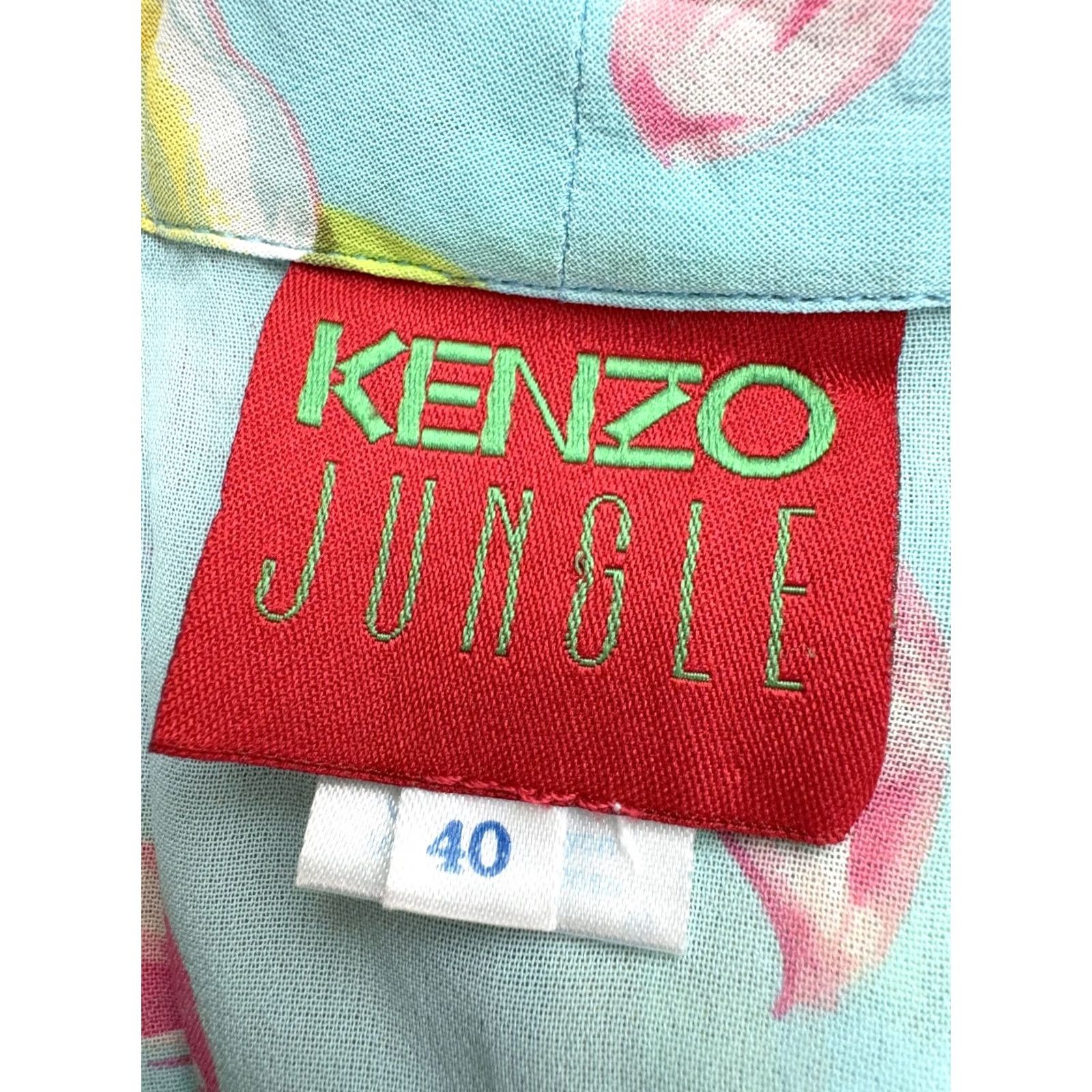 Kenzo Kenzo Jungle womens tunic blouse Size 40 Blue Size S / US 4 / IT 40 - 4 Thumbnail