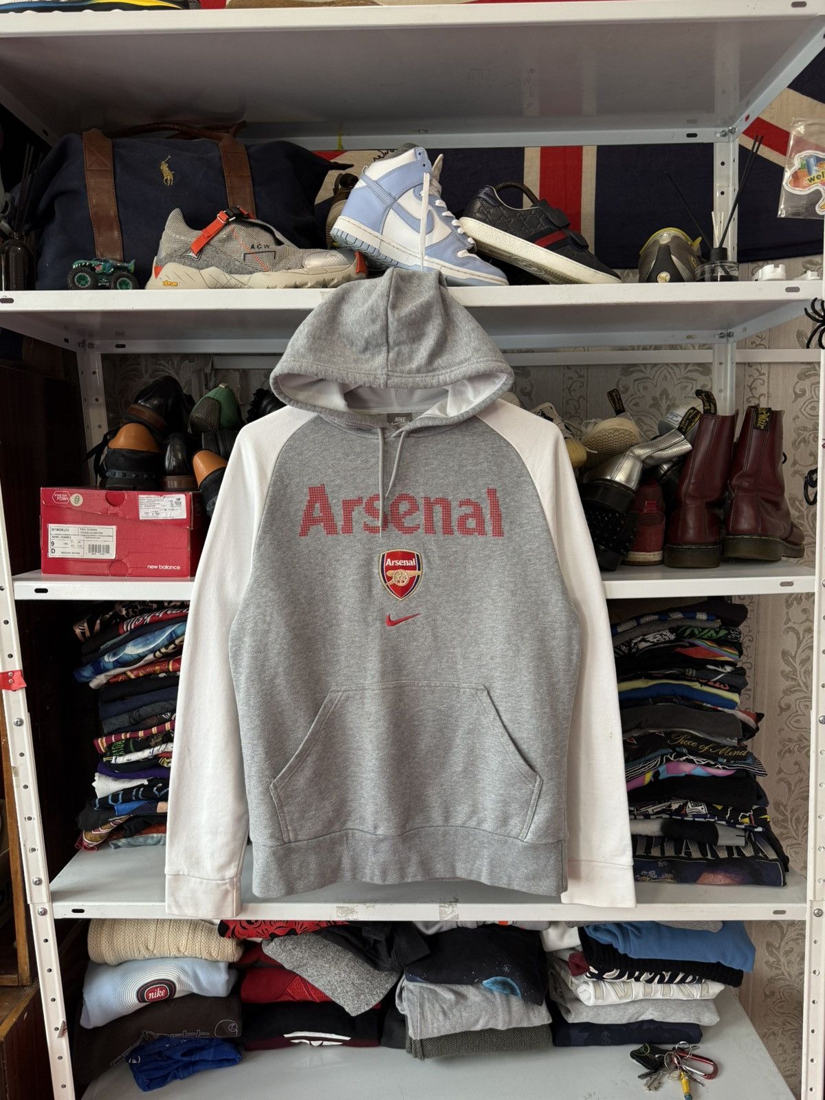 Nike Vintage Nike Arsenal Center Swoosh Y2K Big Logo Size US M / EU 48-50 / 2 - 1 Thumbnail