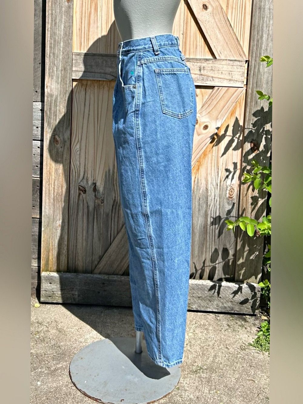 Other Vintage 90s Brittania High Waist Taper Pleated Baggy Jeans Size 28" / US 6 / IT 42 - 3 Thumbnail
