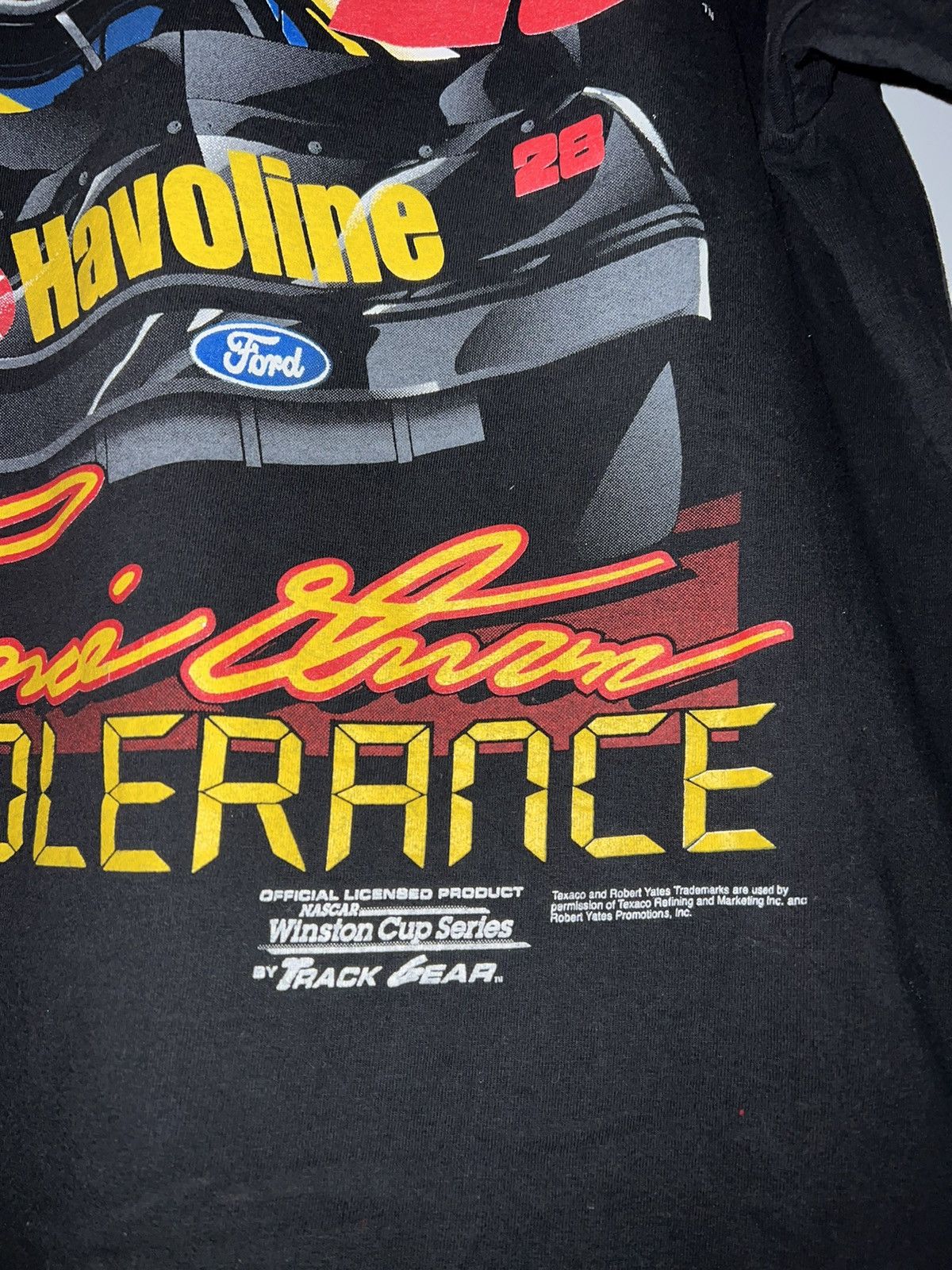 NASCAR × Vintage Vintage 90s NASCAR T-Shirt Ernie Irvan Size US XL / EU 56 / 4 - 5 Thumbnail