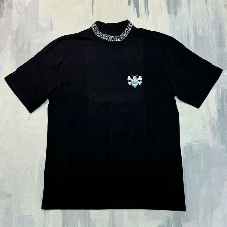 Dior black high-neck embroidered t-shirt by dior Size US M / EU 48-50 / 2 - 1 Thumbnail