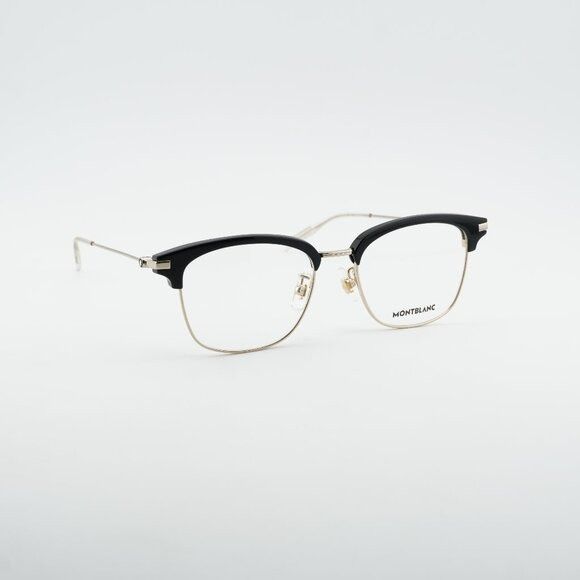 Montblanc MB0141OK 002 Eyeglasses Gold/Black 53mm Square