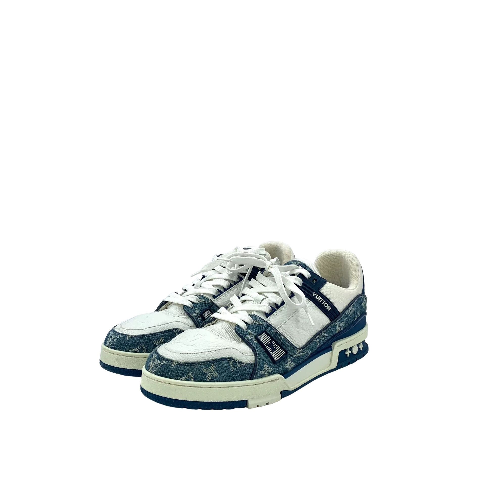 Louis Vuitton Louis Vuitton Monogram Denim Trainers US 11 Size US 11 / EU 44 - 1 Thumbnail