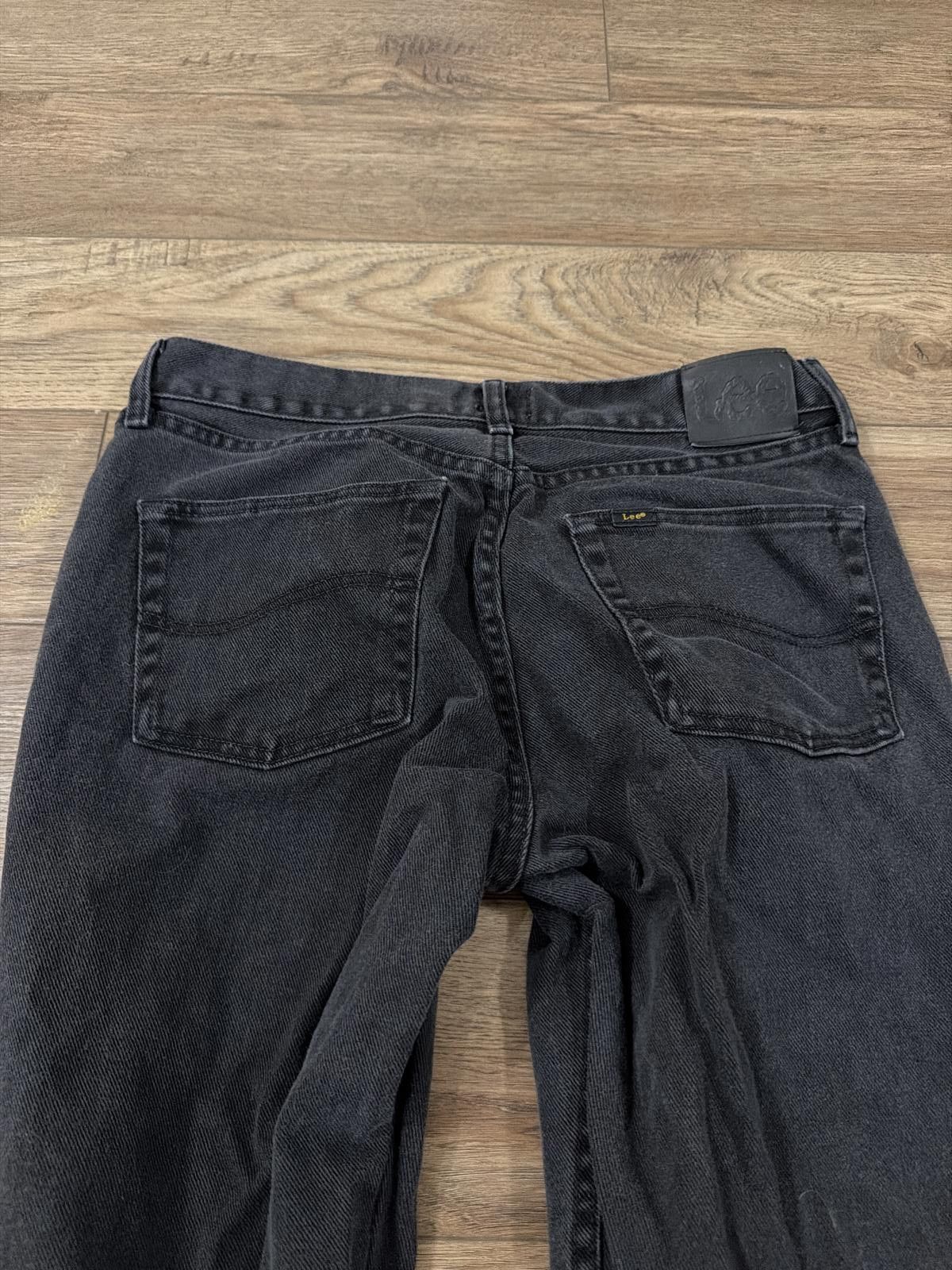 Lee Vintage Y2K Lee Relaxed Fit Black Denim Jeans 33x30 Grunge Size US 33 - 6 Thumbnail
