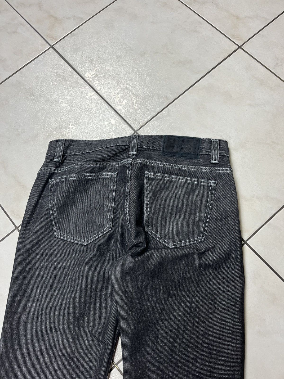Designer × H&M × Karl Lagerfeld Karl Lagerfeld for H&M dark grey goth denim jeans pants Size US 32 / EU 48 - 16 Thumbnail