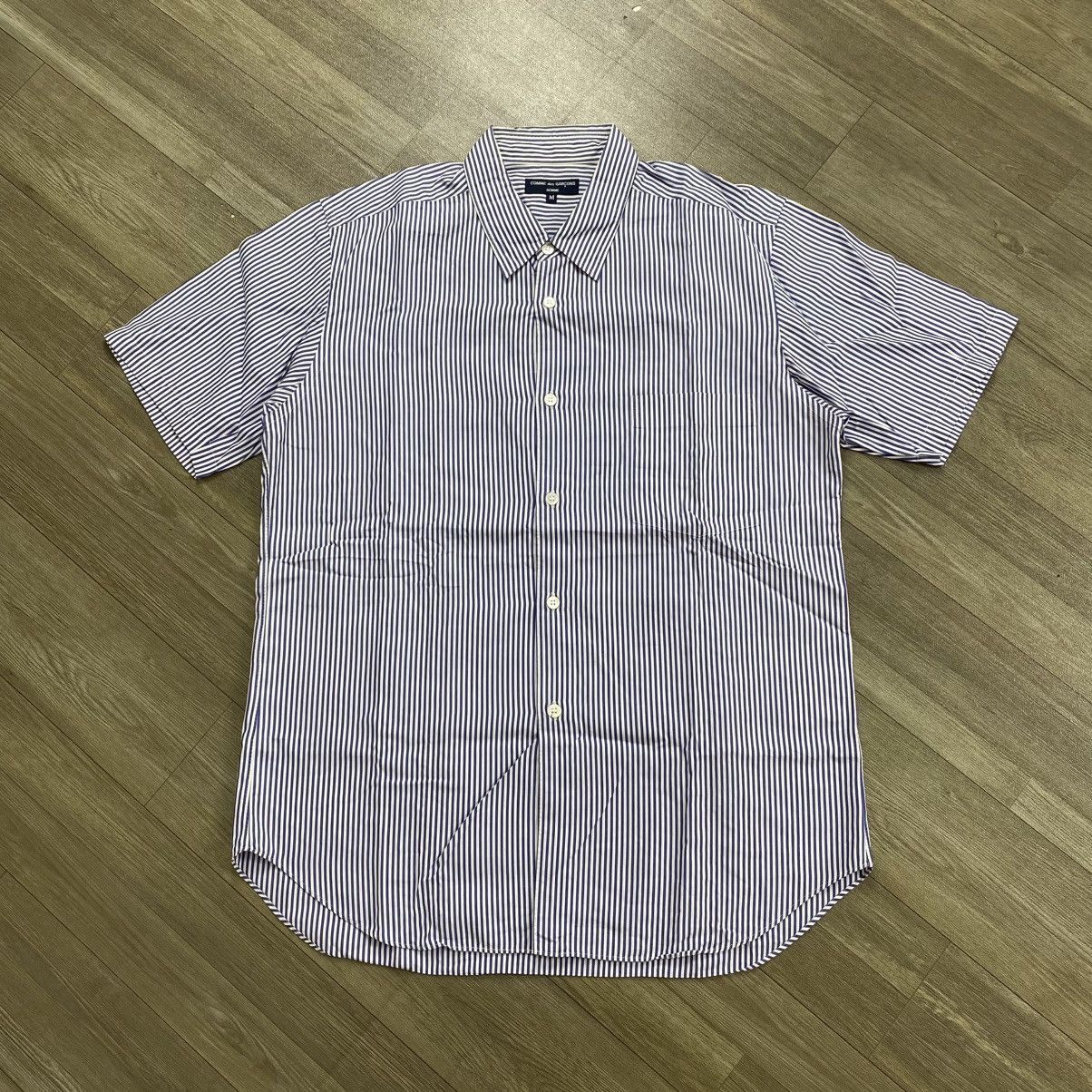 Comme des Garcons Homme Vintage Comme Des Garcons Homme CDG Striped Designer Shirt Size US M / EU 48-50 / 2 - 1 Thumbnail