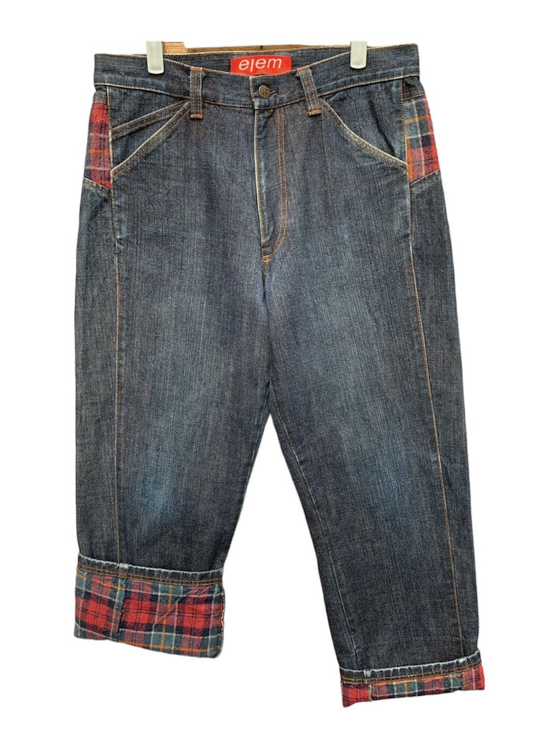 Japanese Brand 🔥🔥 elem Men Blue Denim Jeans Size US 33 - 3 Thumbnail