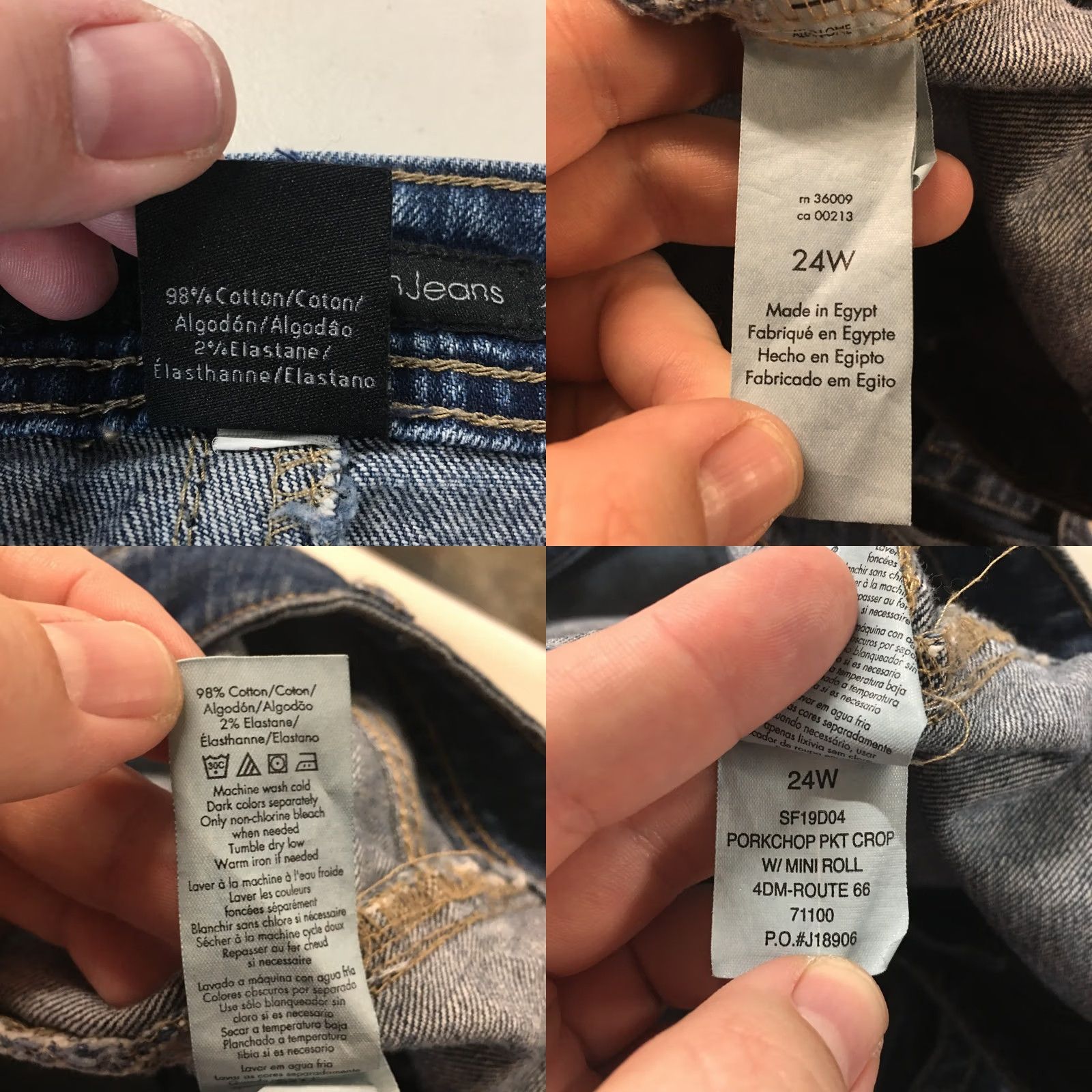 Calvin Klein Calvin Klein Porkchop Pocket Crop Mini Roll Jeans Womens 24W Blue Crop Jeans Womens 24W Blue Calvin Klein Porkchop Pocket Crop Mini Roll Jeans Size 42" / US 20 - 10 Thumbnail