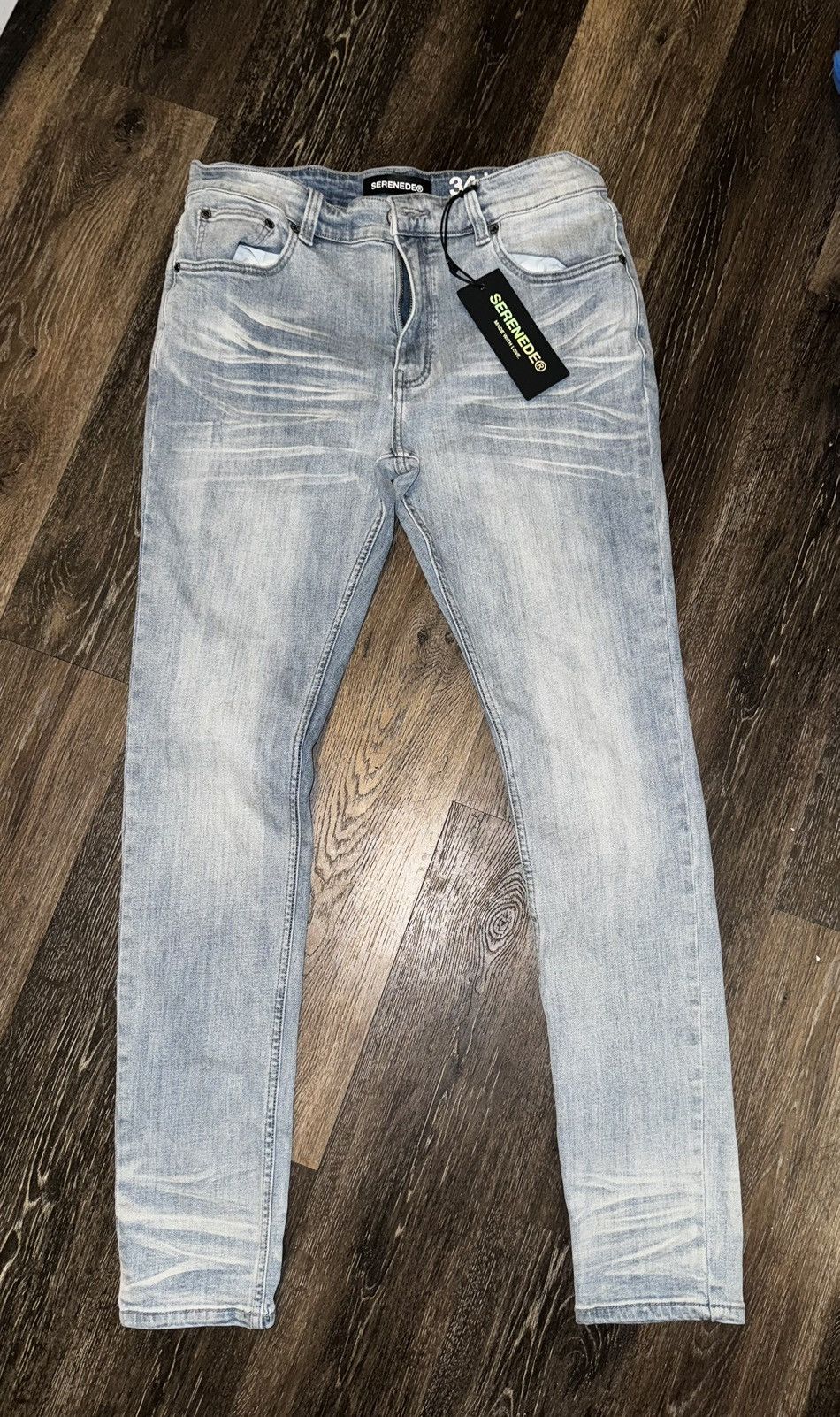 SERENEDE Blue “Ice” Denim Jeans 'Serenede | Grailed