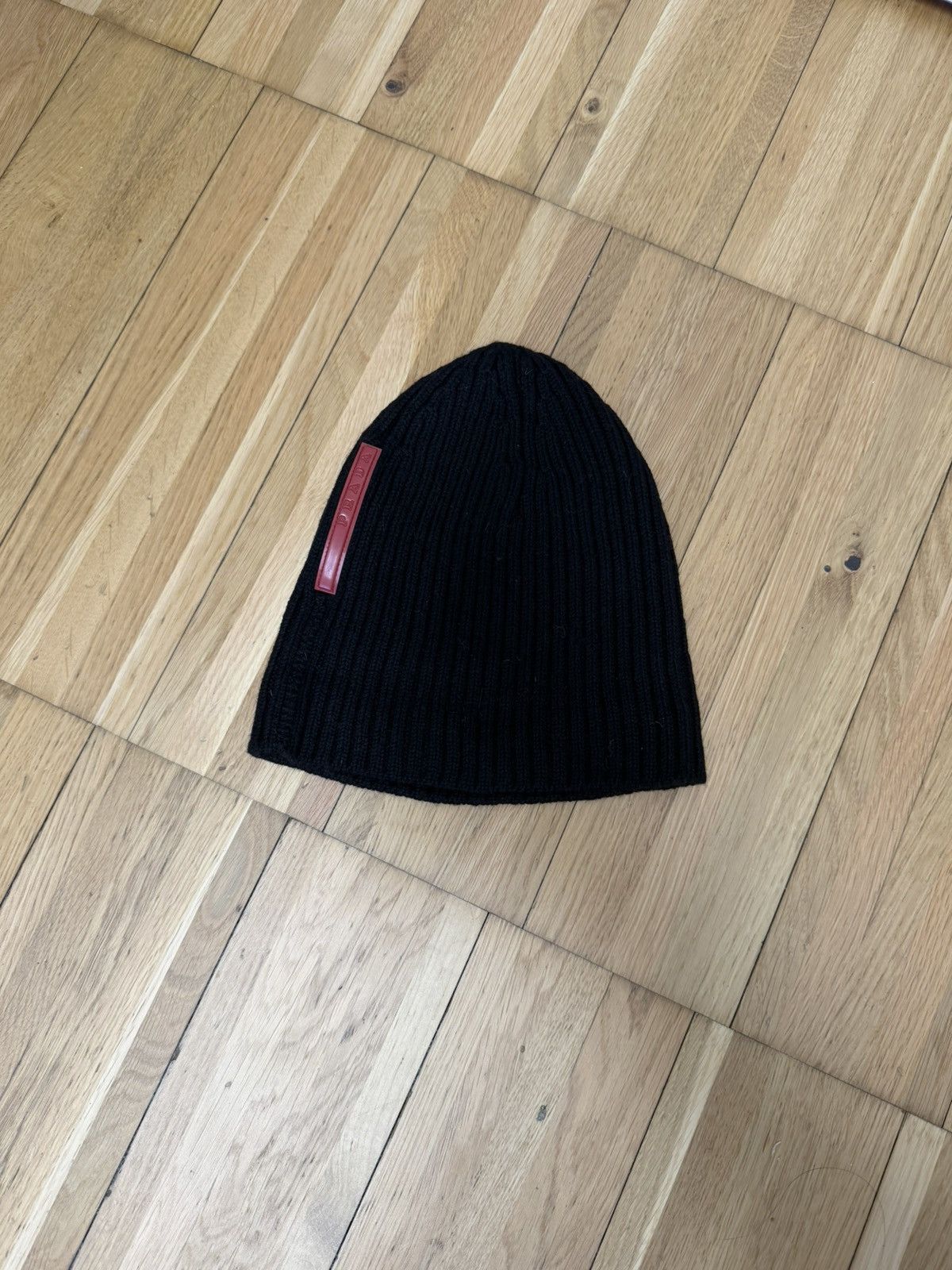 Prada Prada Sport 00s Beanie Wool Hat Red Label Logo | Grailed