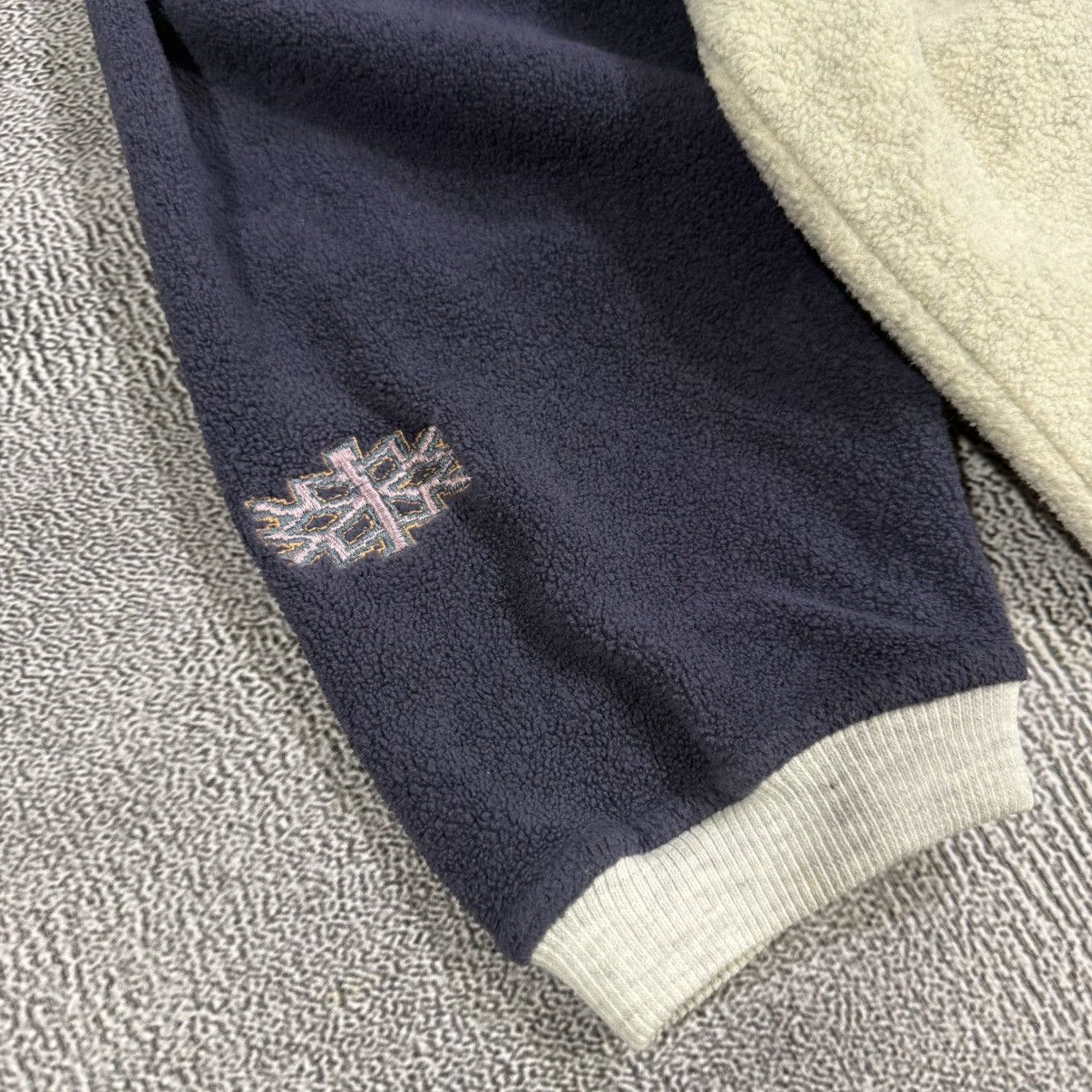 Adidas Adidas Arctic Fire Vintage Fleece Quarter Zip Pullover Size US L / EU 52-54 / 3 - 3 Thumbnail