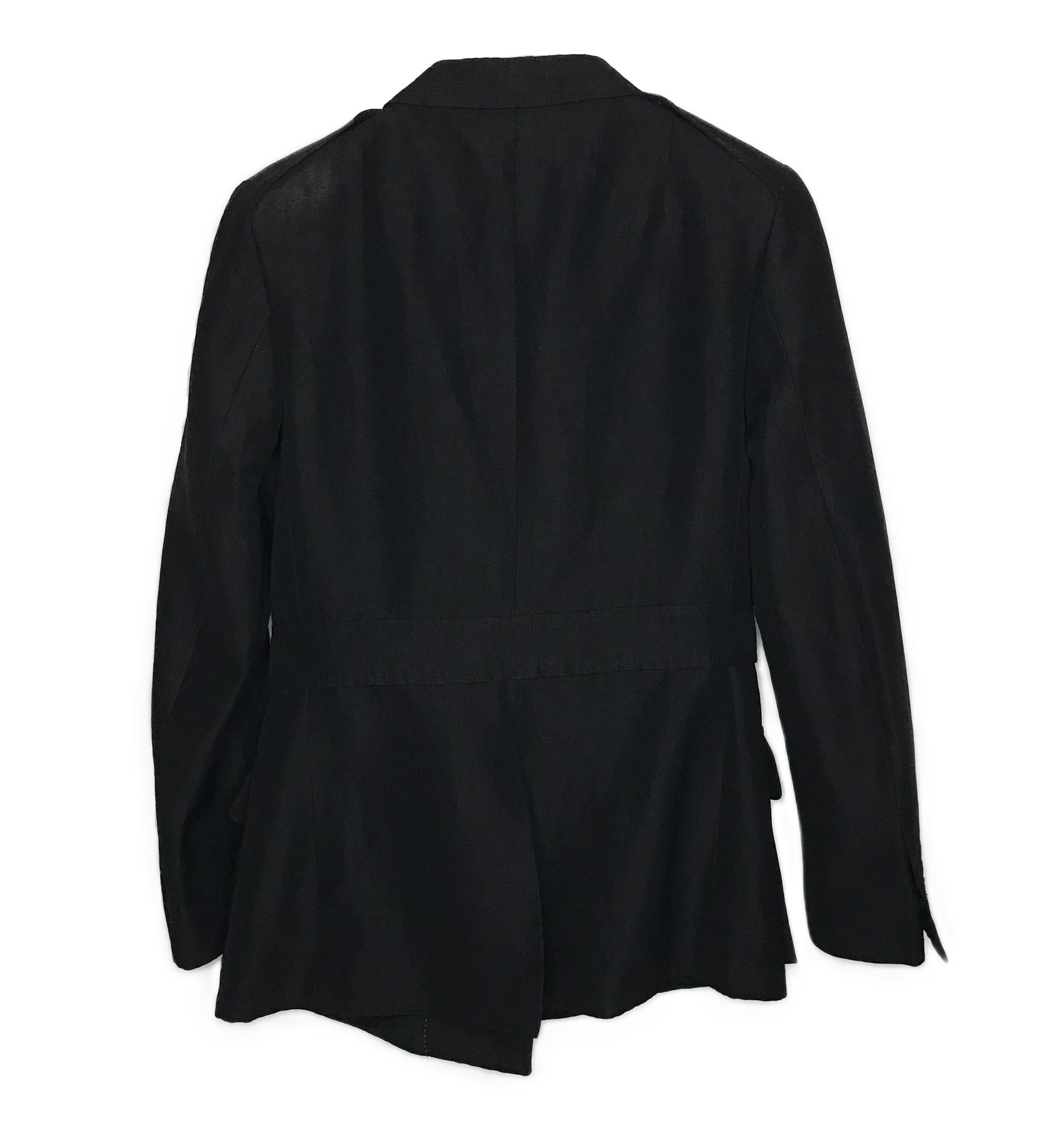 Dries Van Noten Dries Van Noten Women Single-Breasted Blazer Belt Black Size S / US 4 / IT 40 - 2 Thumbnail
