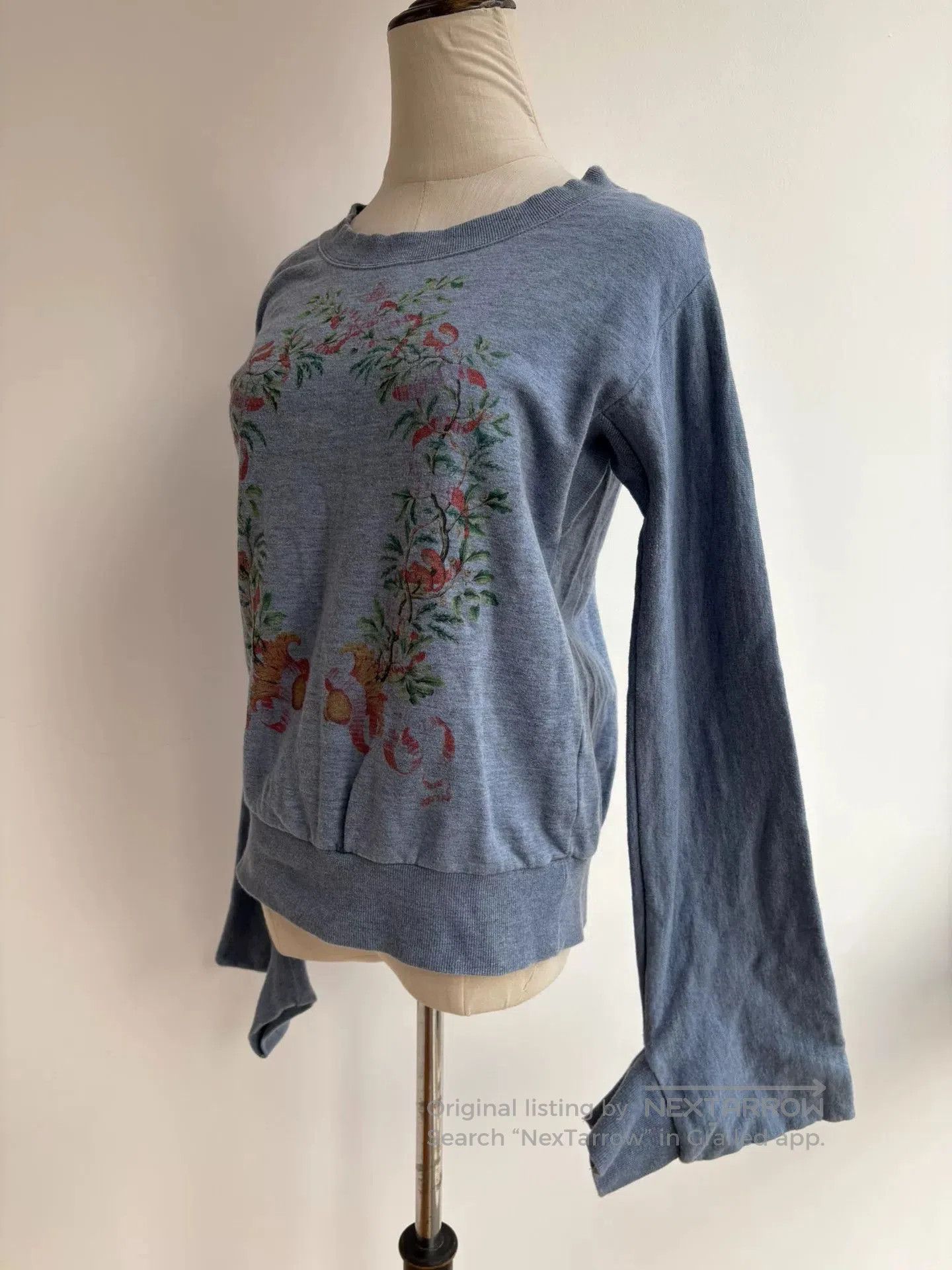 Vivienne Westwood vivienne westwood blue floral sweatshirt with unique sleeve Size M / US 6-8 / IT 42-44 - 3 Thumbnail
