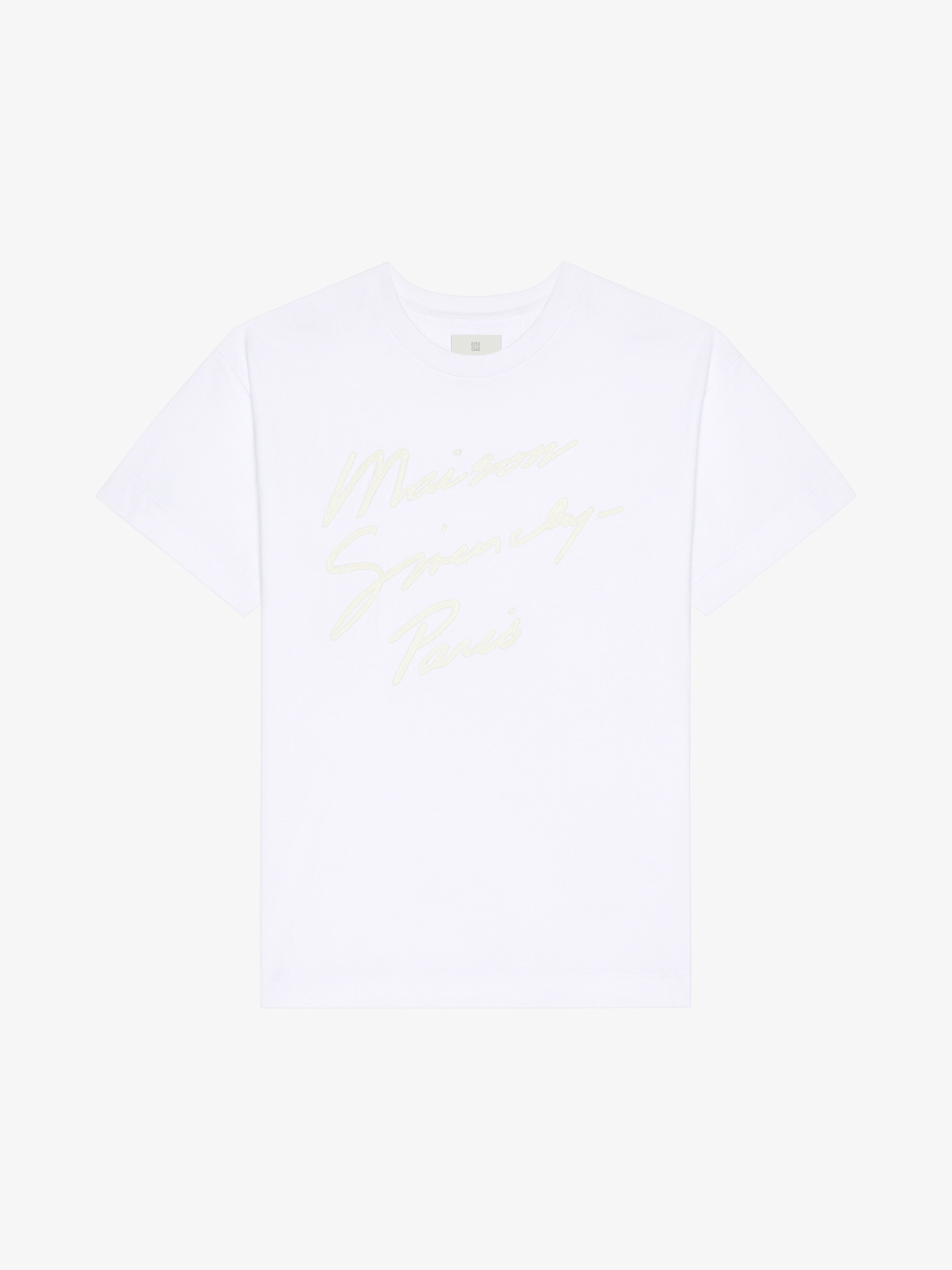 Givenchy o1w1db10326 Regular Fit T-Shirt in White Size US L / EU 52-54 / 3 - 1 Thumbnail