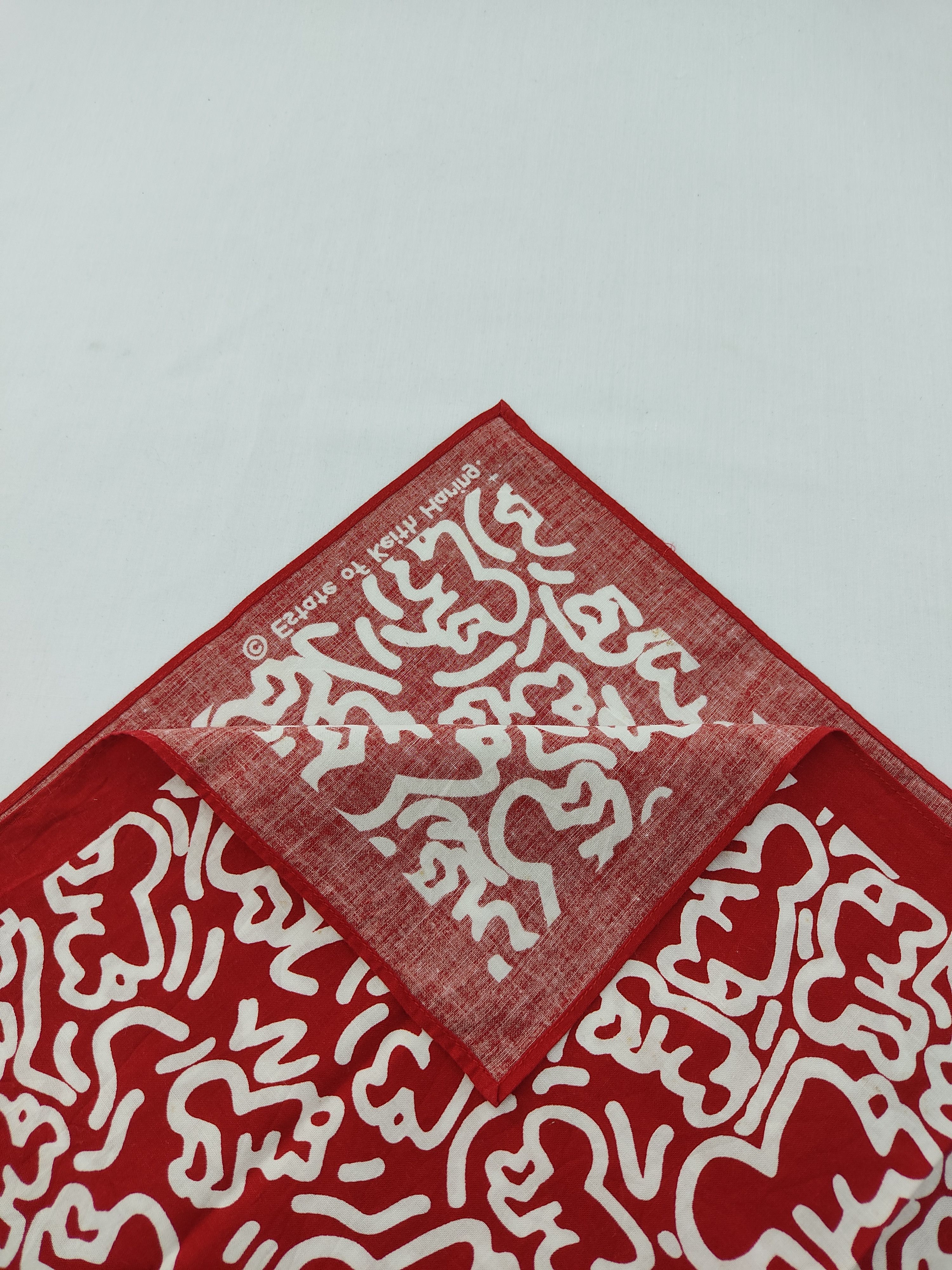 Keith Haring Vintage Keith Haring Bandana / Handkerchief Size ONE SIZE - 4 Thumbnail