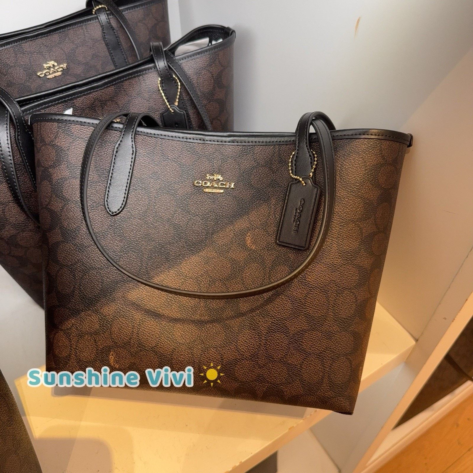 Coach NWT bundle Coach Medium City Tote CDX82 & CN119 Motif Chain Size ONE SIZE - 9 Thumbnail