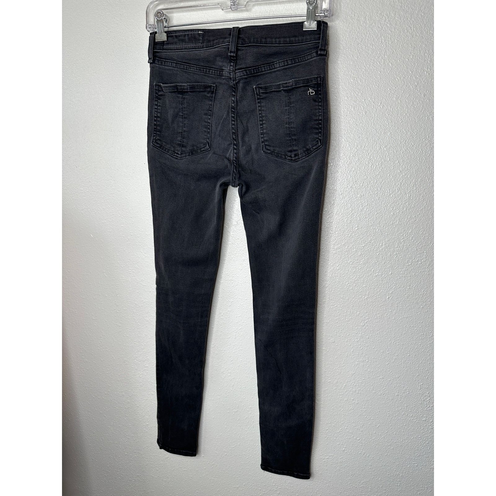 Rag & Bone Rag & Bone Dark Gray High Rise Ankle Skinny Jeans 26 Size 26" / US 2 / IT 38 - 6 Thumbnail