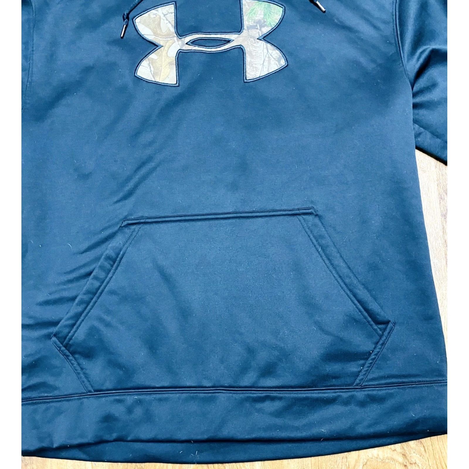 Under Armour Under Armour Mens Hoodie Pullover Camouflage Black Green Crew Neck L Large Storm Size US L / EU 52-54 / 3 - 3 Thumbnail