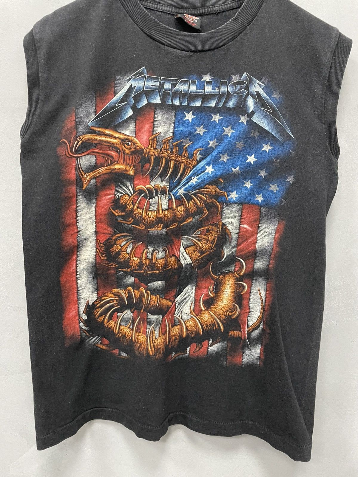 Metallica × Vintage VINTAGE Metallica WASHED DISTRESSED Y2K TANK TOP T SHIRT Size US M / EU 48-50 / 2 - 4 Thumbnail
