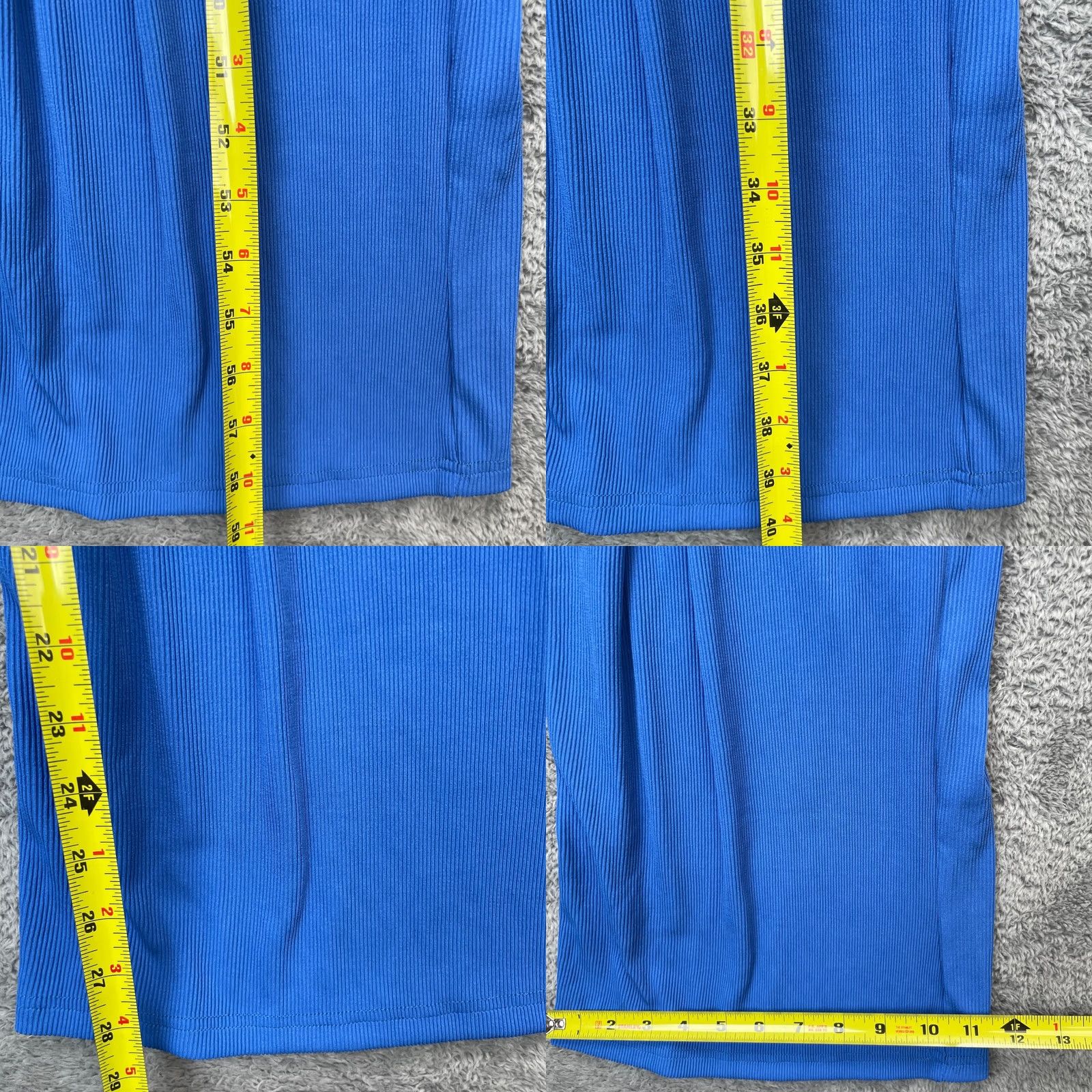 Vintage PrettyGarden Jumpsuit Womens XL Blue One-Piece Wide Leg Back Zip Size 40" / US 18 - 8 Thumbnail