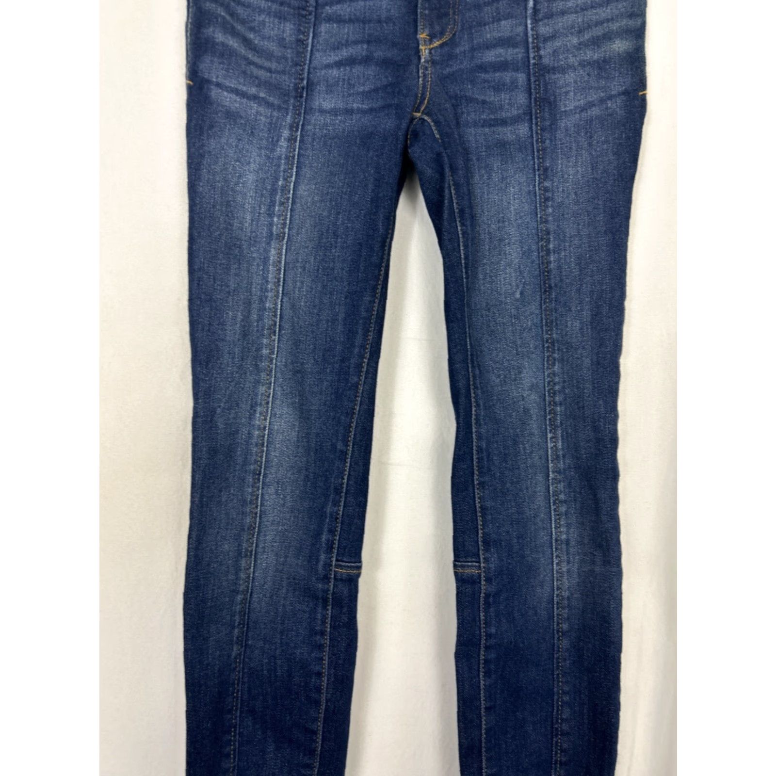 Vintage Anthropologie Pilcro Womens Jeans Denim Jegging Dark Wash 26 Regular 28in Inseam Blue Women Size 26" / US 2 / IT 38 - 3 Thumbnail