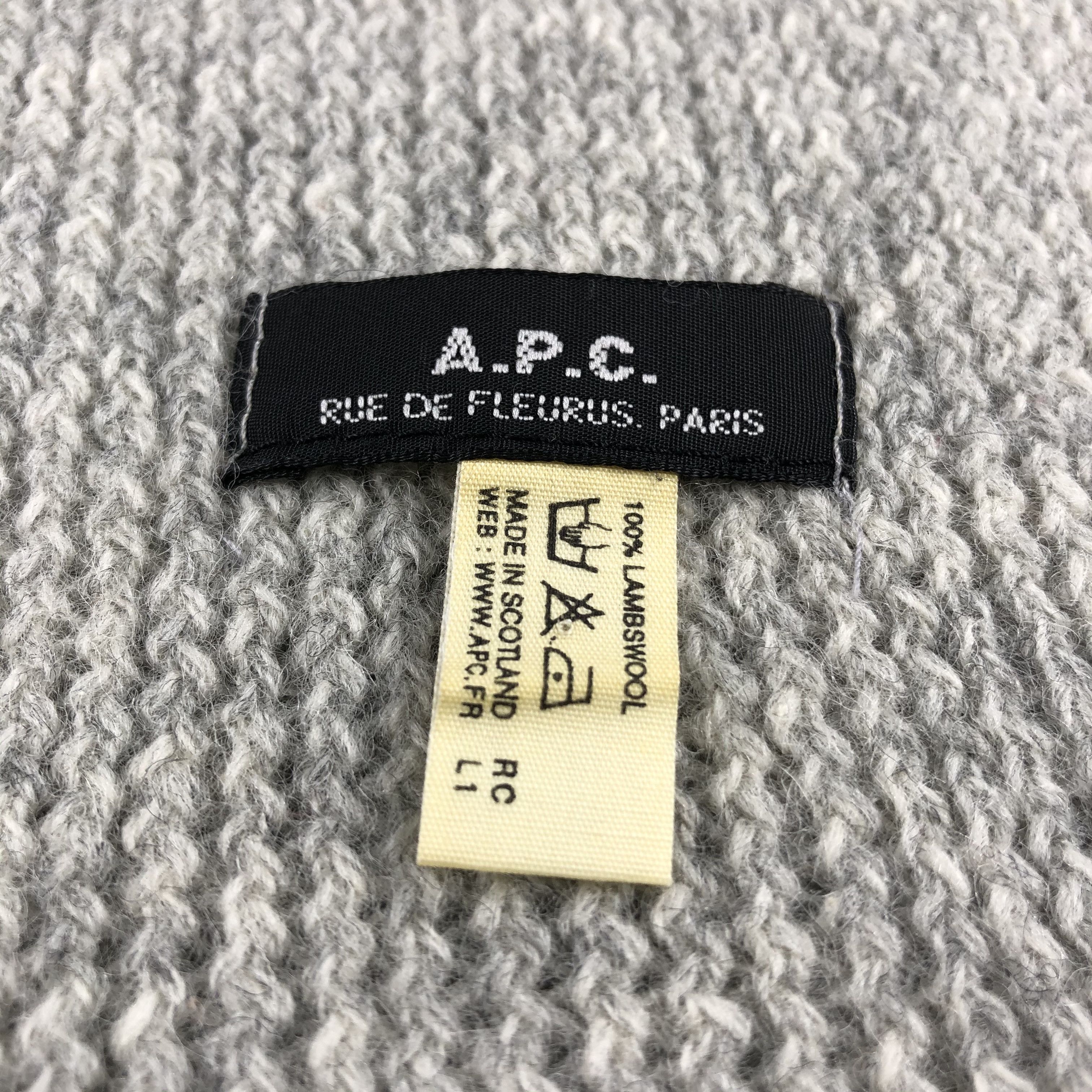 A.P.C. A.P.C Knit Wool Scarf Muffler V754 Size ONE SIZE - 4 Thumbnail