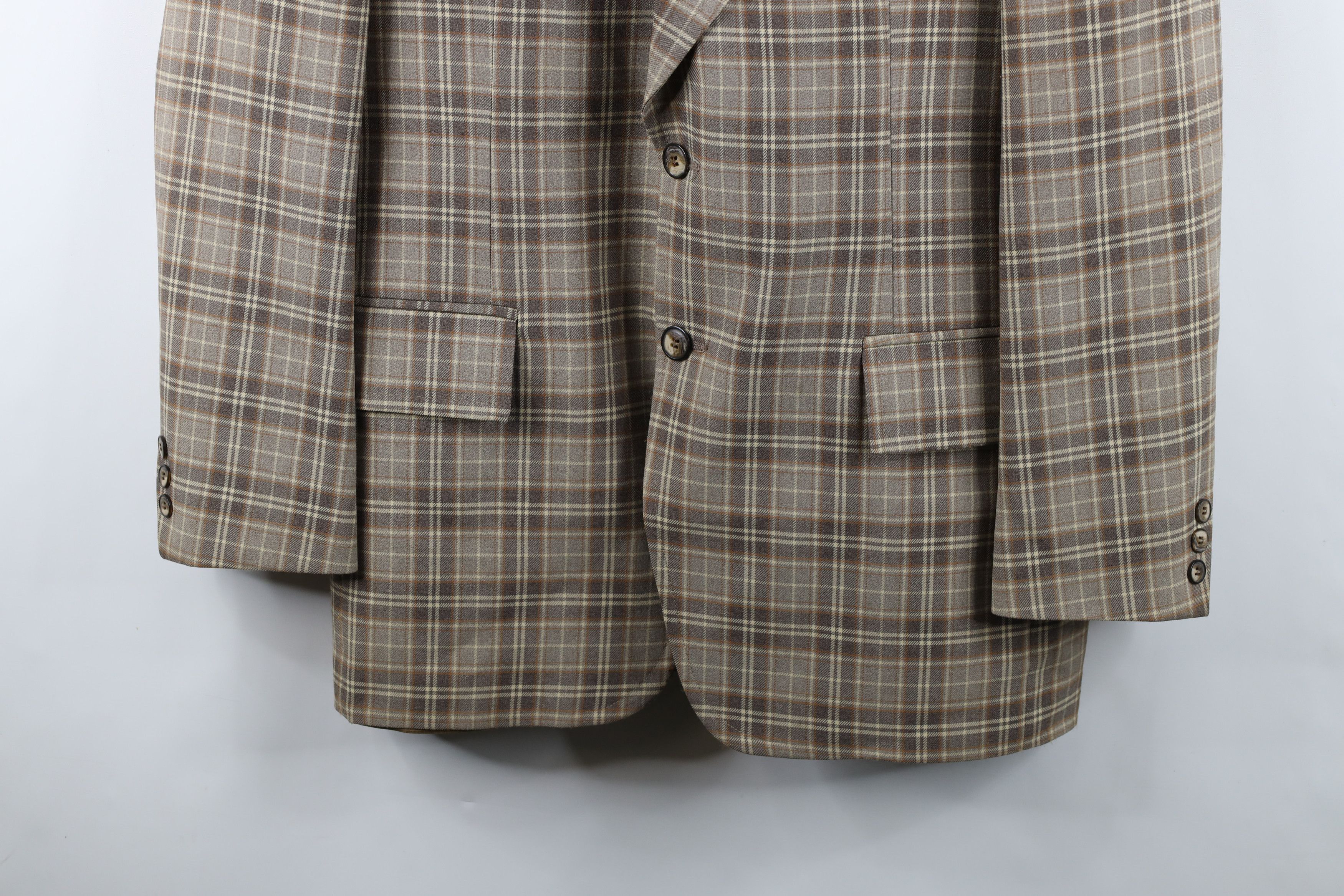 Vintage Vintage 70s Streetwear Suit Coat Blazer Jacket Plaid USA Size US XXL / EU 58 / 5 - 3 Thumbnail