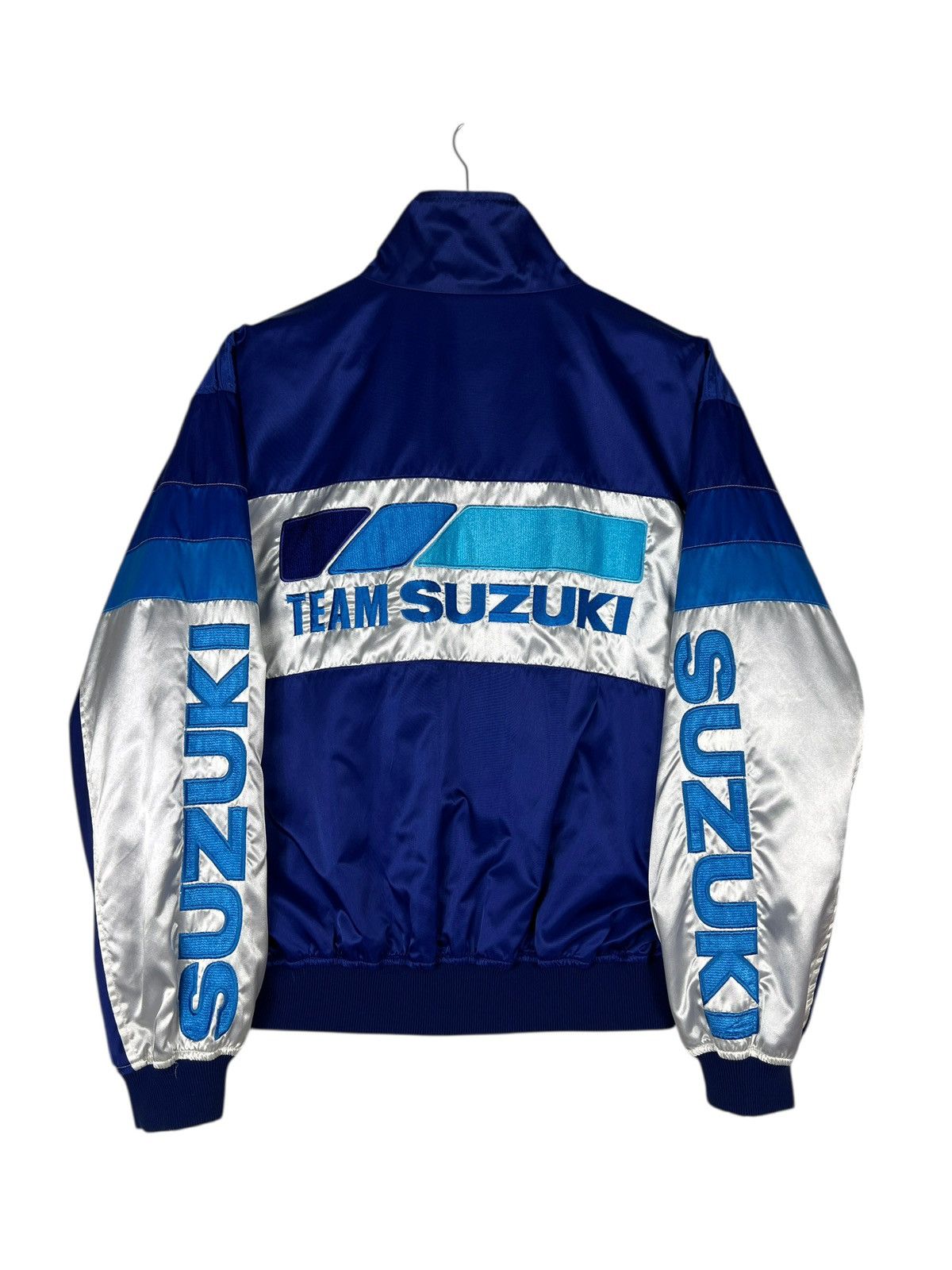 Vintage Vintage Team Suzuki Racing team Reversible Bomber Jacket Size US L / EU 52-54 / 3 - 14 Thumbnail