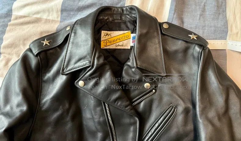Schott Schott Motorcycle leather coat Size US XXL / EU 58 / 5 - 3 Thumbnail