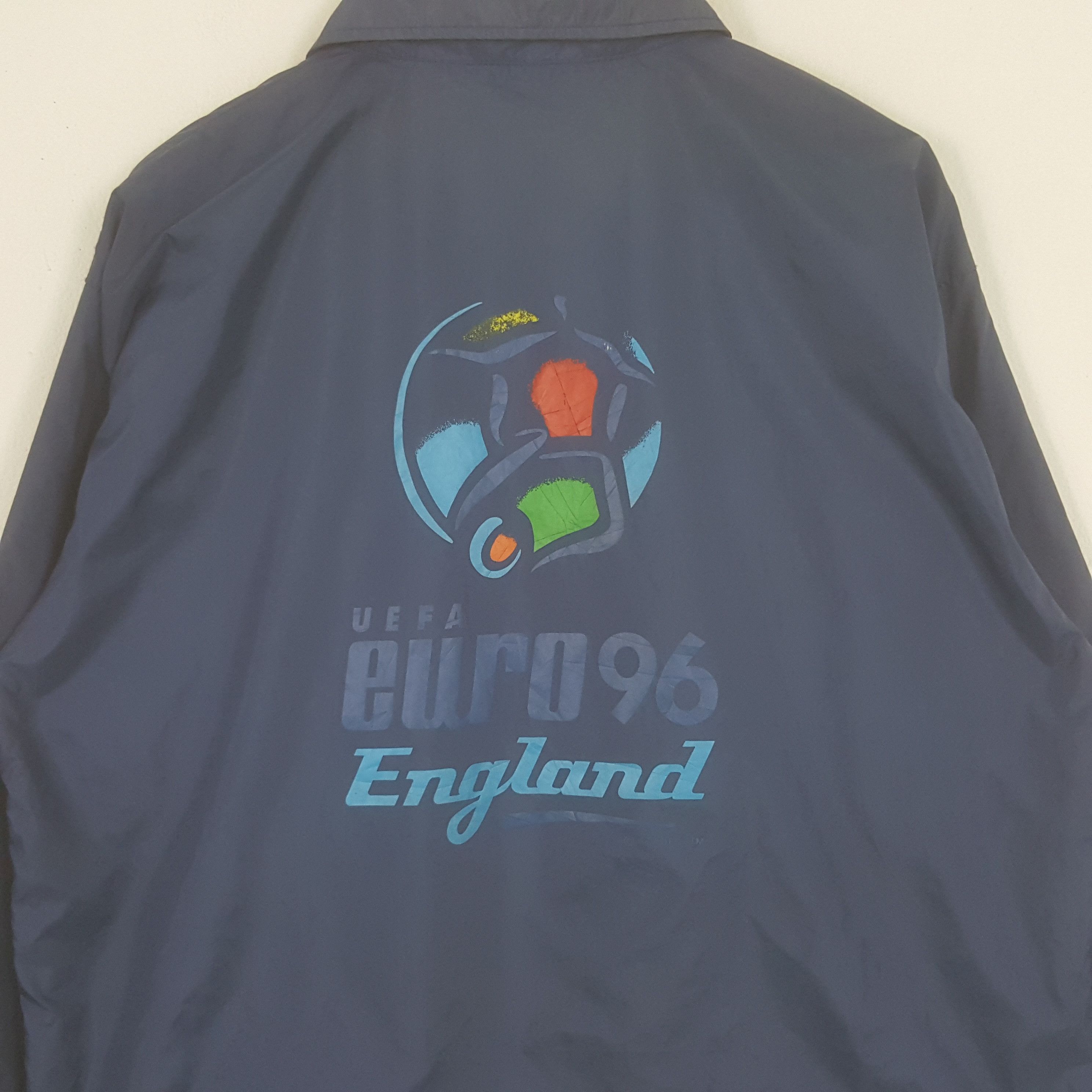 Vintage 90's Euro 96 England Sport Style Windbreaker Jacket