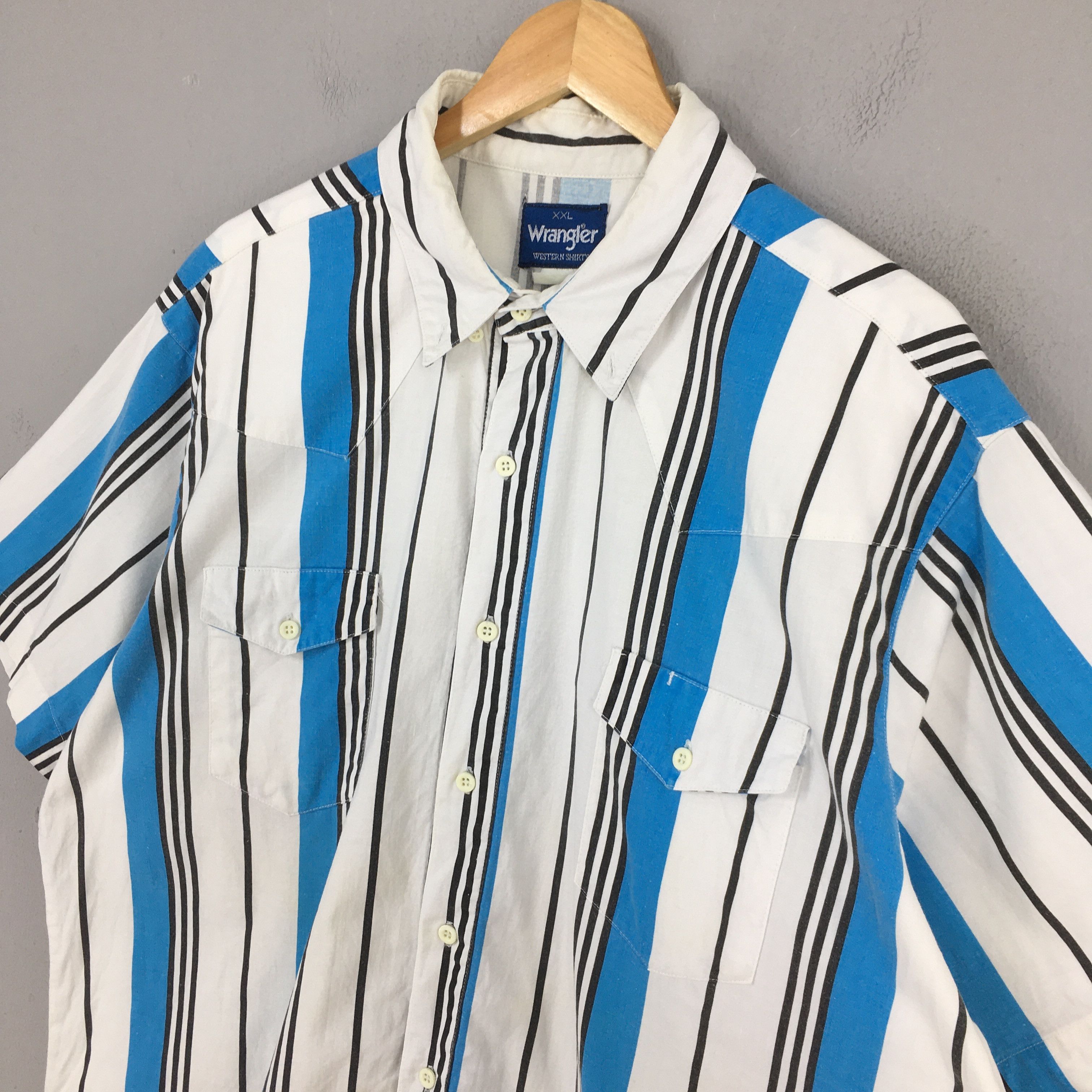 Wrangler Vintage 1990s Wrangler Aztec Navajo Western Shirt Size US L / EU 52-54 / 3 - 3 Thumbnail