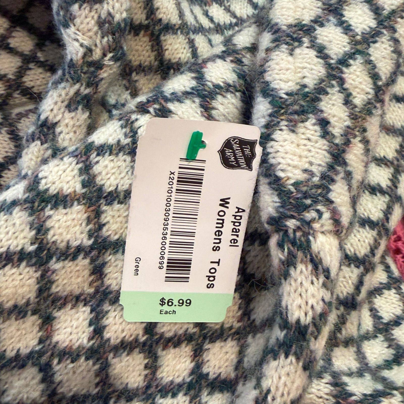 Vintage VINTAGE 70s James Pringle Lattice & Roses Wool Sweater Sz M Size M / US 6-8 / IT 42-44 - 7 Thumbnail