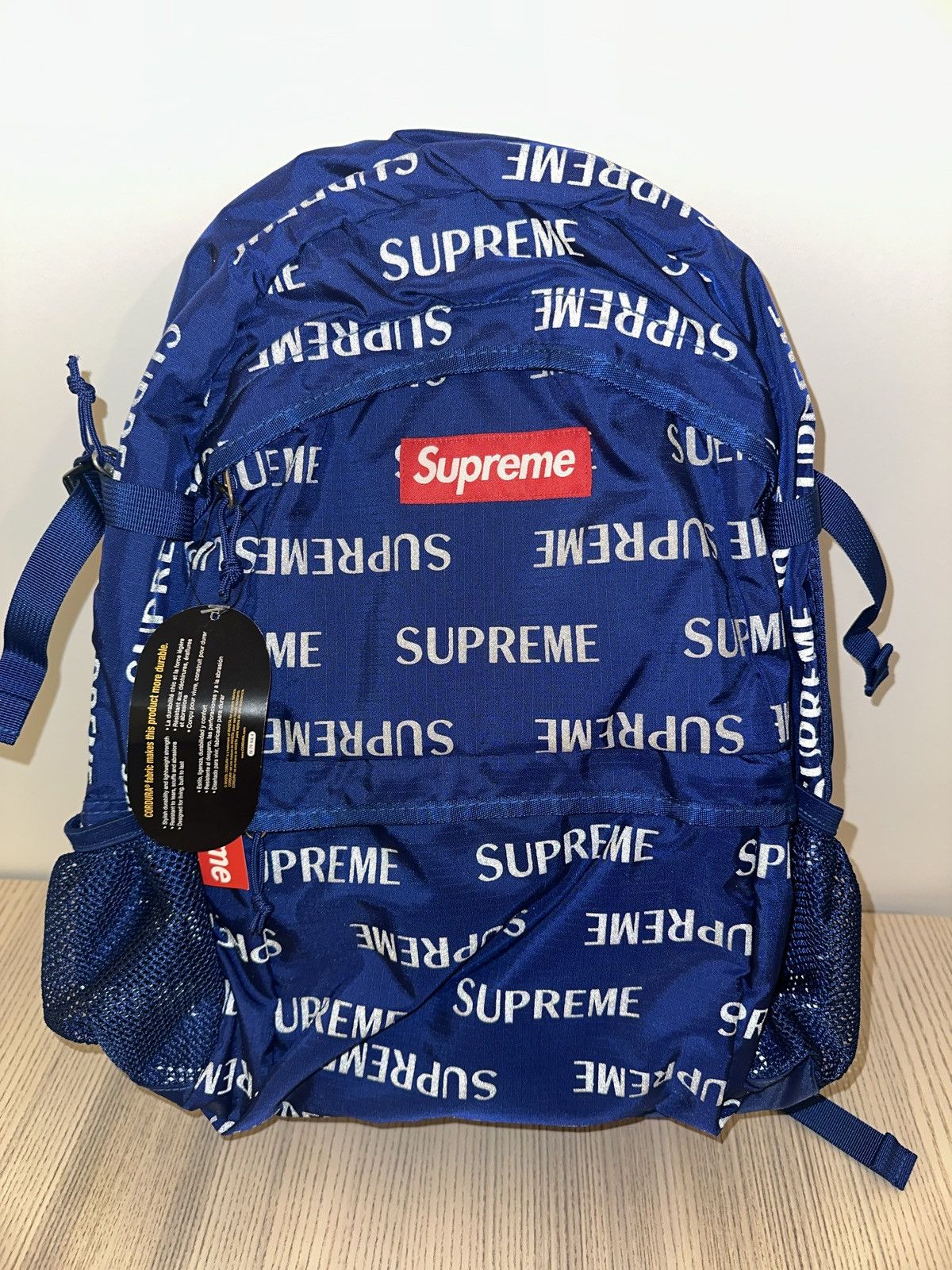 Supreme FW16 Supreme 3M Reflective Repeat Backpack Black Size ONE SIZE - 5 Thumbnail