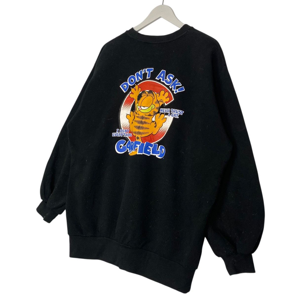 Other Vintage Garfield Big Printed Black SweatshirtCrewneck Size L Size US L / EU 52-54 / 3 - 2 Thumbnail