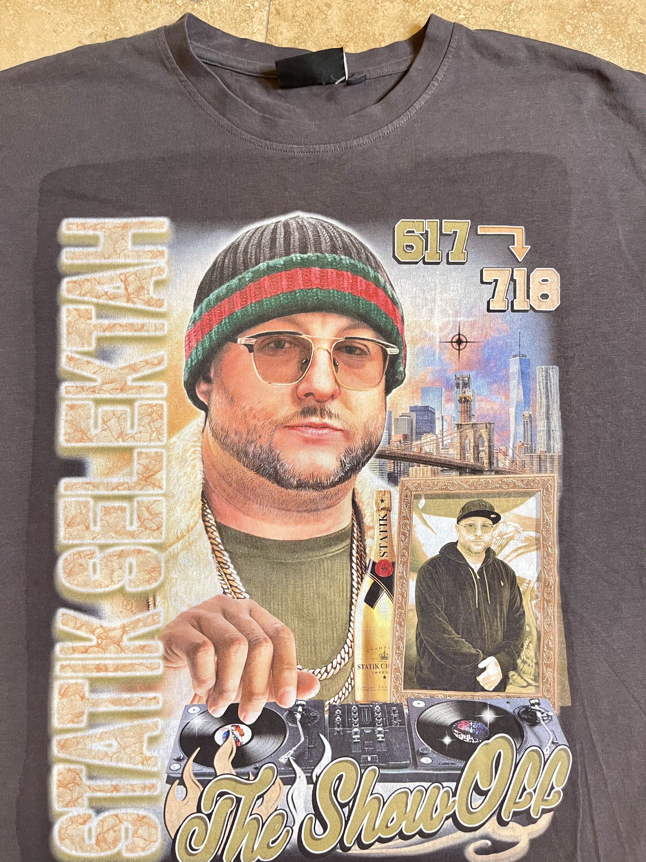 Band Tees × Rap Tees Grace Court Statik Selektah 90's Hip Hop Rap T-Shirt Size US XL / EU 56 / 4 - 4 Thumbnail