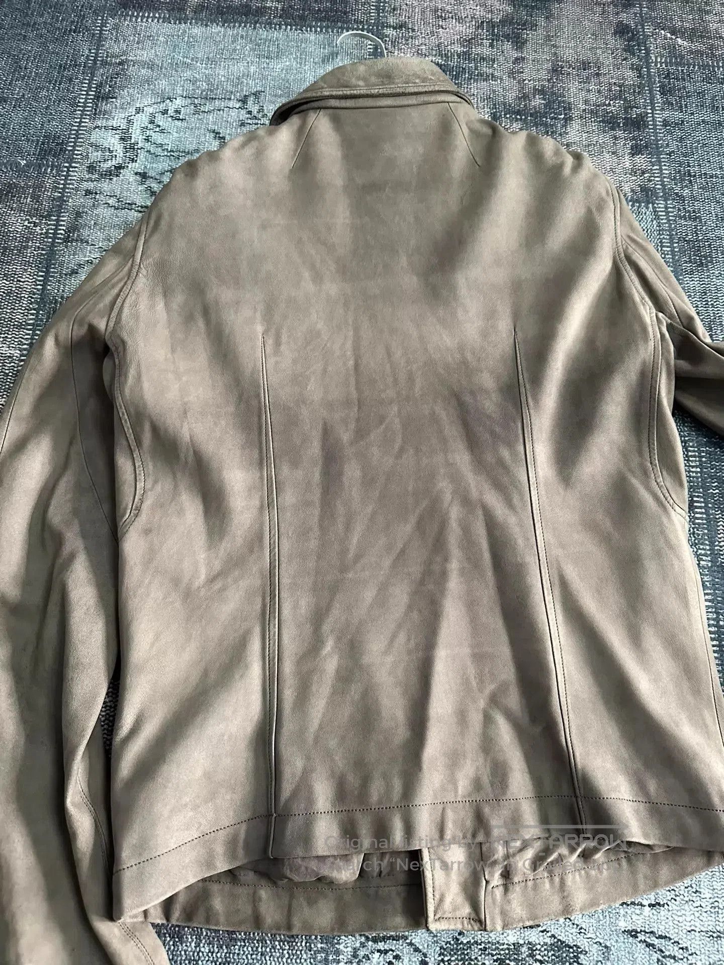 Rick Owens Gray Leather Jacket with Zip Pockets - Size L. Size US L / EU 52-54 / 3 - 5 Thumbnail