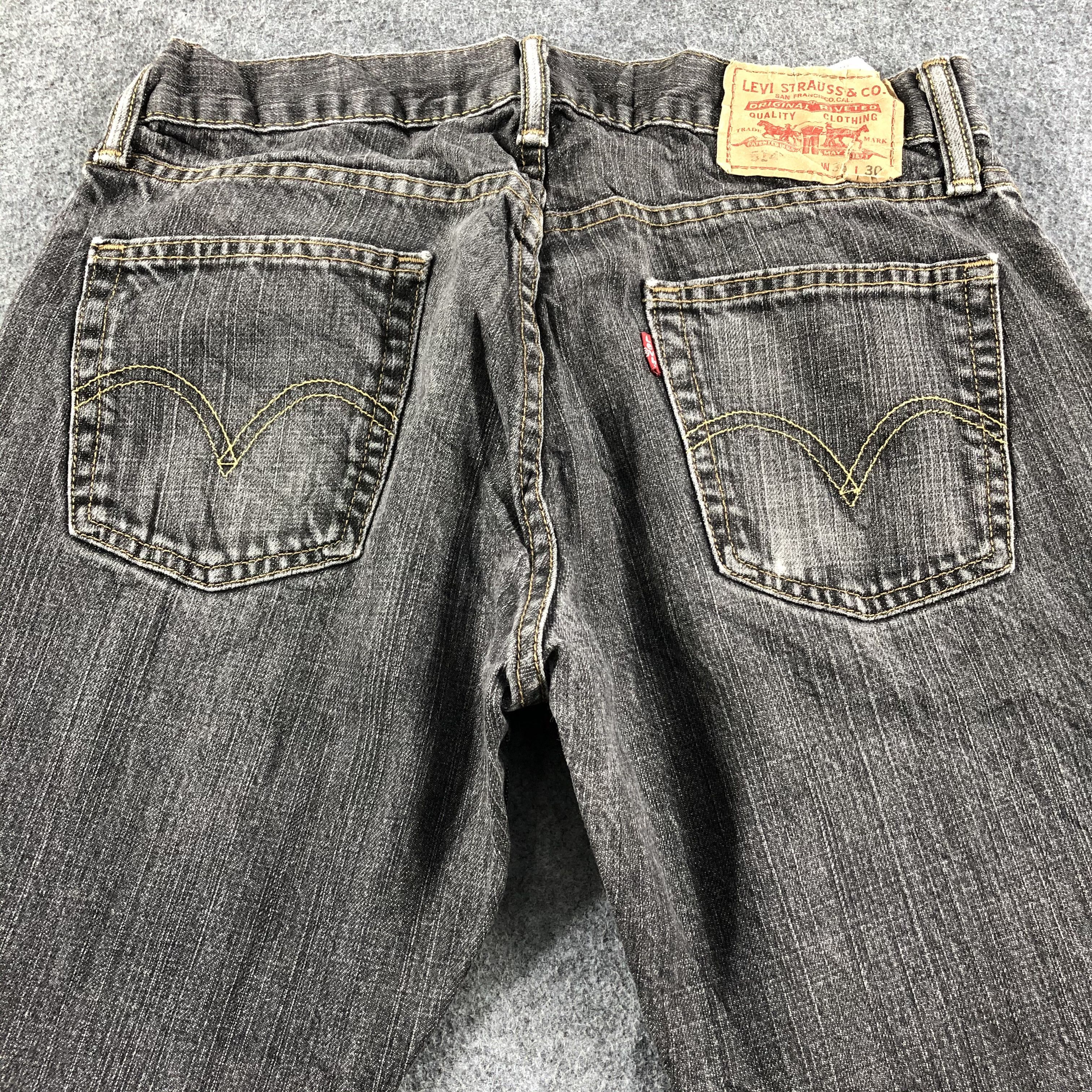 Levi's Vintage Faded Black Levis 514 Jeans-J2620 Size US 30 / EU 46 - 4 Thumbnail