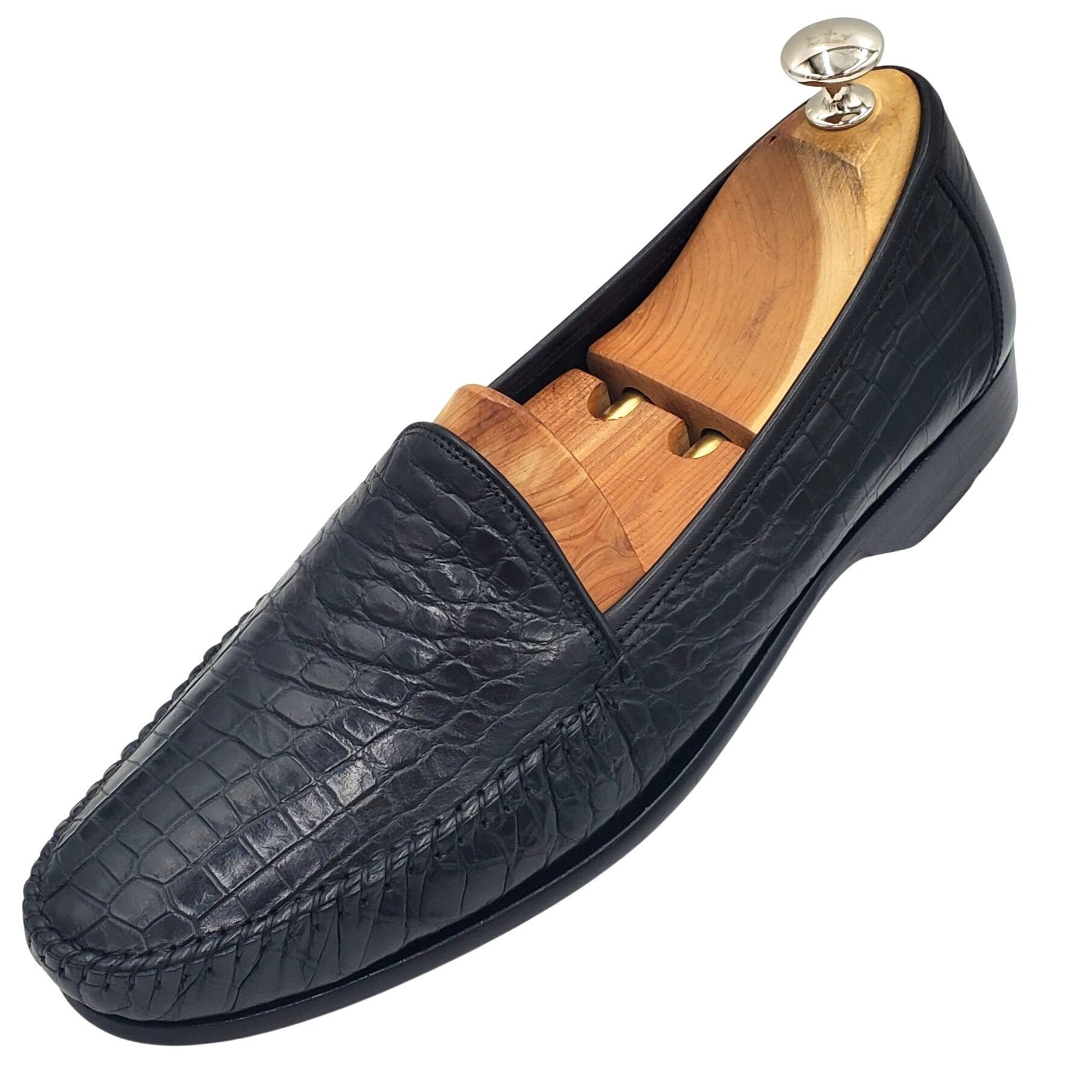 Cole Haan Italy Bragano Cole Haan Men's size 9 Black alligator crocodi Size US 9 / EU 42 - 1 Thumbnail