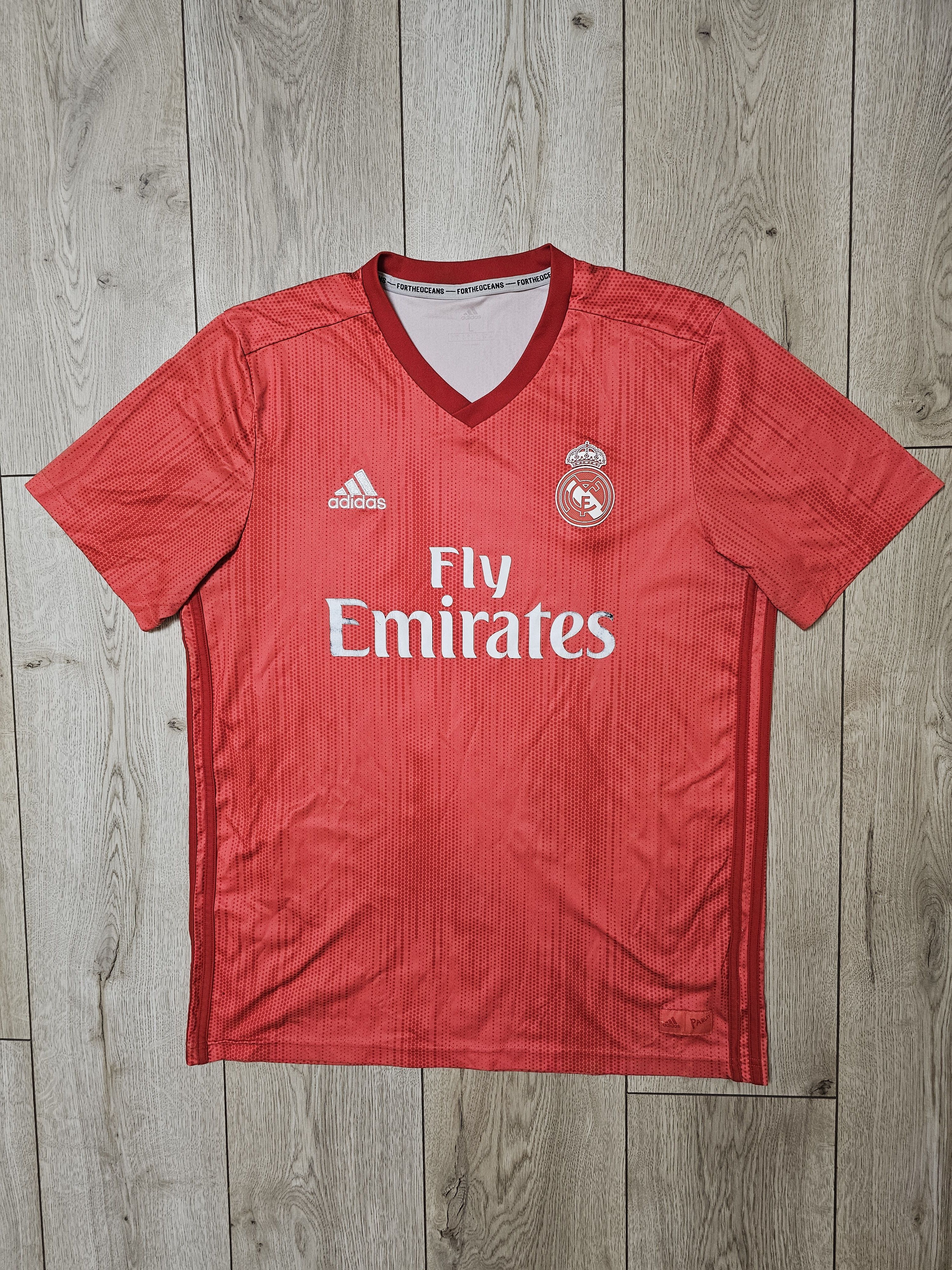 Adidas REAL MADRID 2018 2019 THIRD FOOTBALL SHIRT SOCCER JERSEY Size US L / EU 52-54 / 3 - 1 Thumbnail