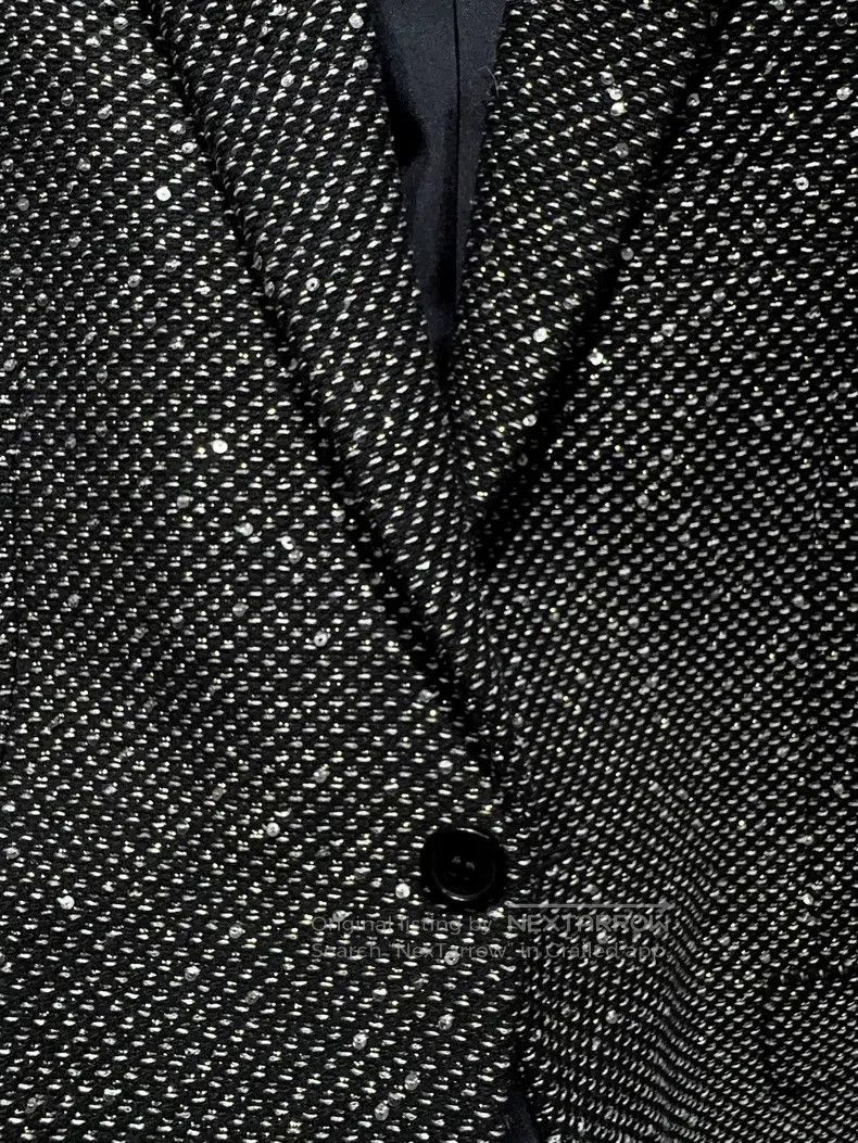 Saint Laurent Paris Saint Laurent Paris Sequined Suit Size XS / US 0-2 / IT 36-38 - 5 Thumbnail