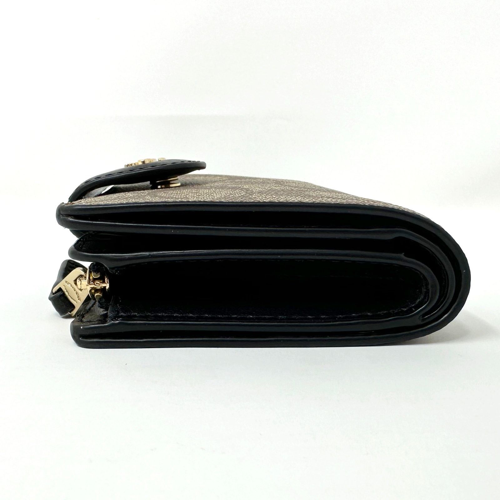 Coach Coach Medium Corner Zip Wallet Signature Canvas Khaki C0082 Size ONE SIZE - 7 Thumbnail