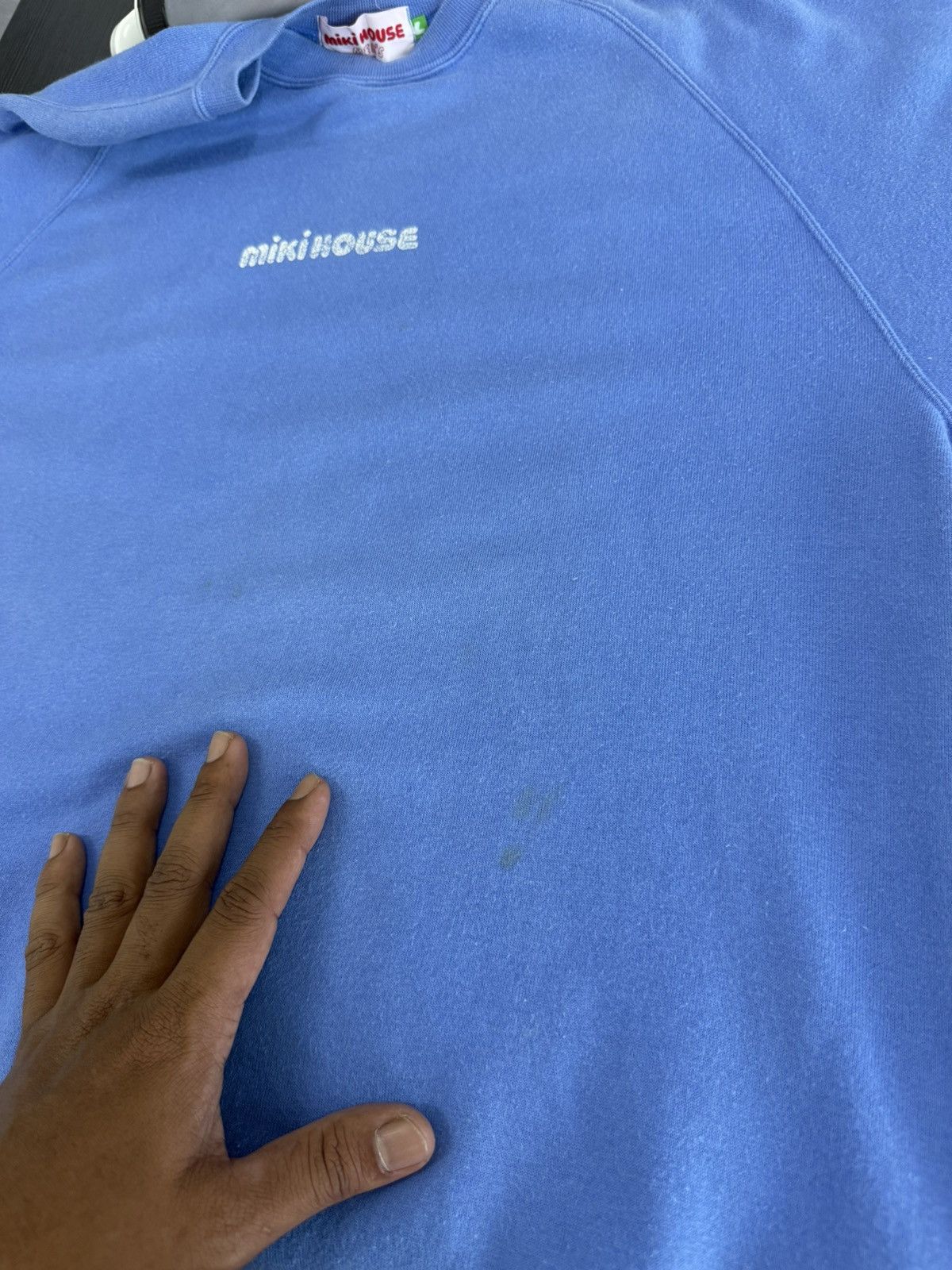 Vintage 🔥 90's Miki House big Spellout Raglen Sleeves Sweatshirt - L Size US L / EU 52-54 / 3 - 6 Thumbnail