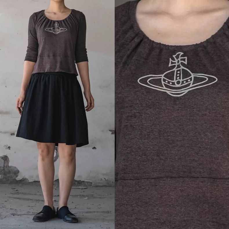Vivienne Westwood Vivienne Westwood Gray Purple Saturn Top - dmc Size US S / EU 44-46 / 1 - 1 Thumbnail