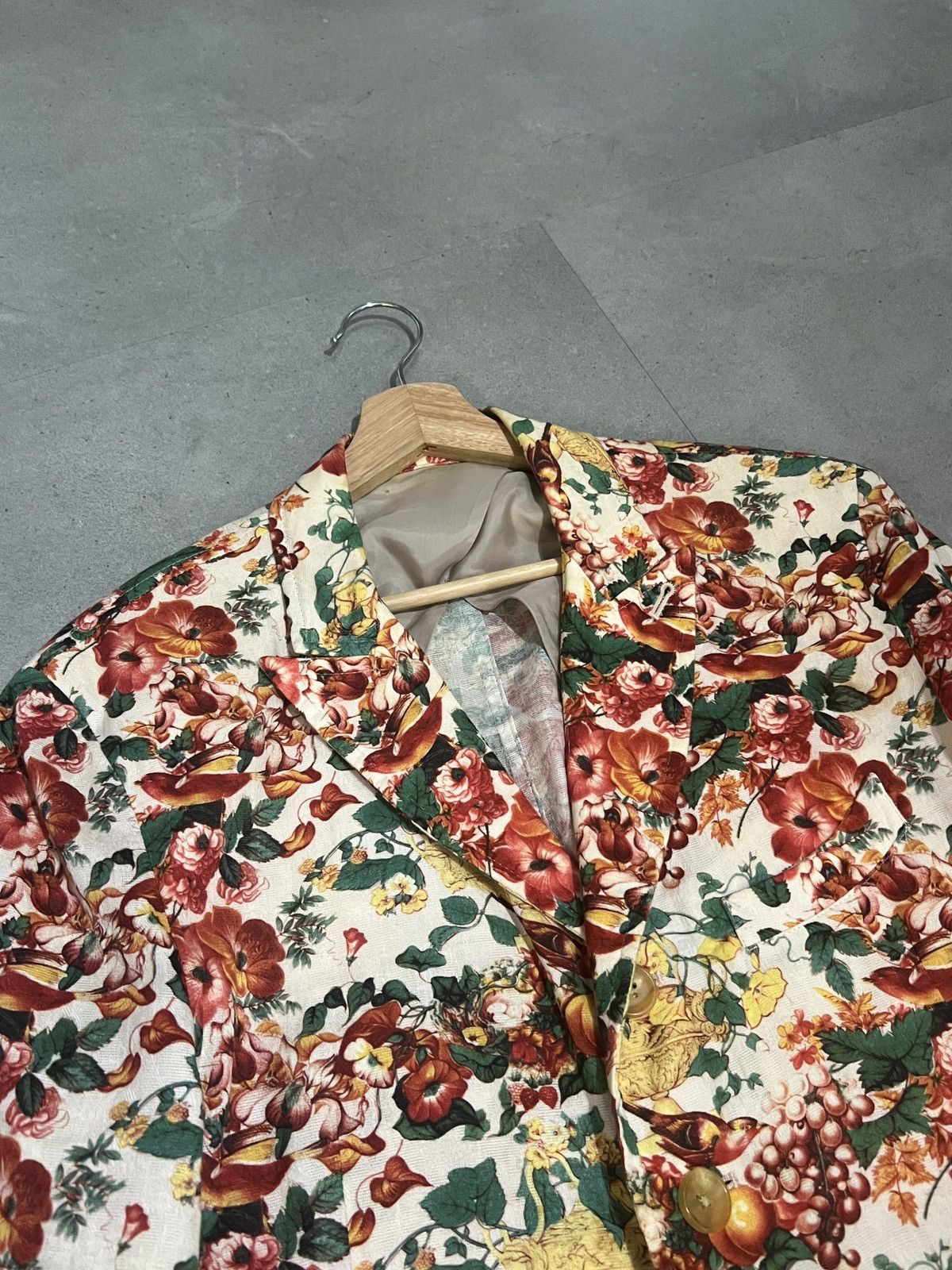 Yohji Yamamoto SS11 Yohji Yamamoto Pour Homme Floral Birds Blazer Jacket Size US L / EU 52-54 / 3 - 2 Thumbnail