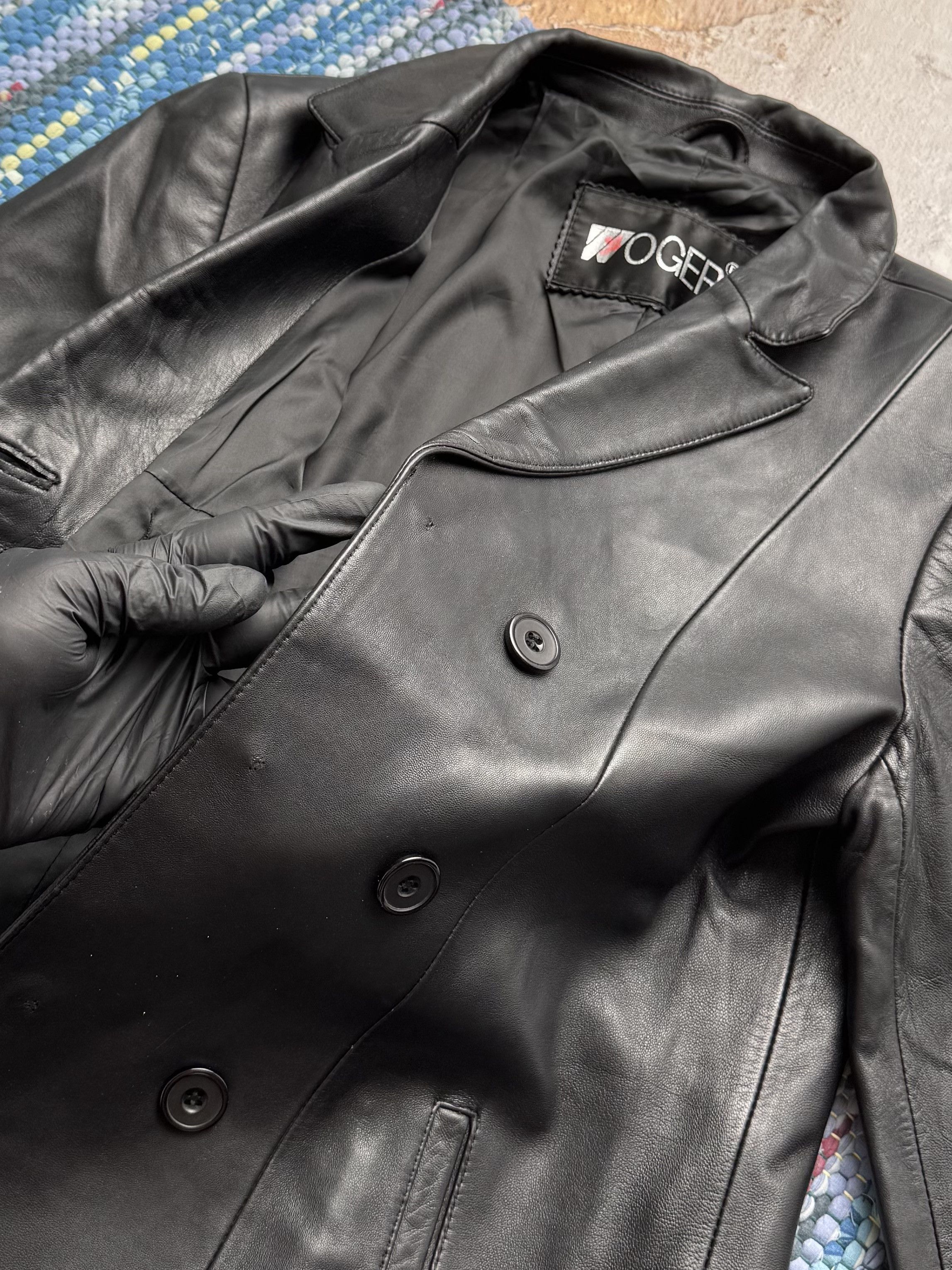 Vintage Vintage Leather Jacket A8(V1)D15 Size S / US 4 / IT 40 - 6 Thumbnail