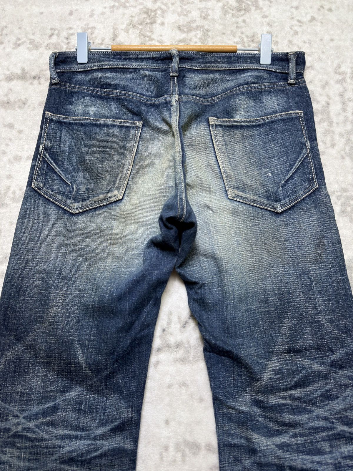 GOSTAR DE FUGA Vintage Gostar de Fuga Selvedge Claw Mark Whiskered Denim Size US 30 / EU 46 - 10 Thumbnail