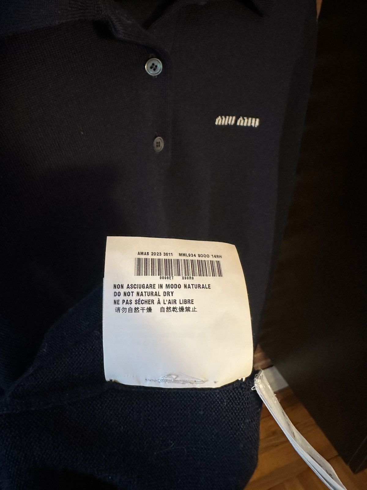 Miu Miu FW/24 Wool Knit Polo Shirt Size US S / EU 44-46 / 1 - 15 Thumbnail